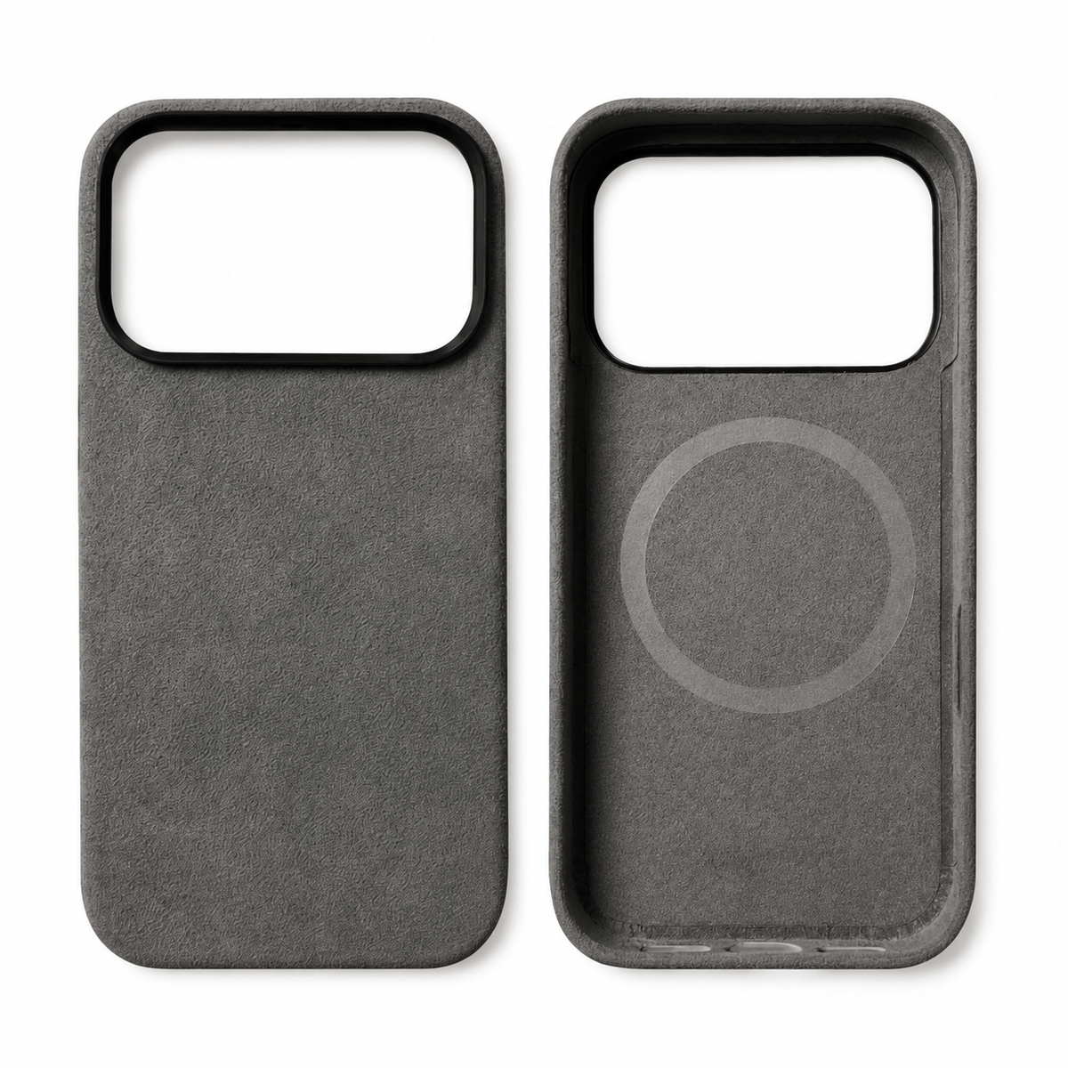 Premium iPhone Case MagSafe Genuine Alcantara Leather Magnetic Soft Touch Protective Cover Textured Non Slip Slim Business Shockproof Soft Case Design