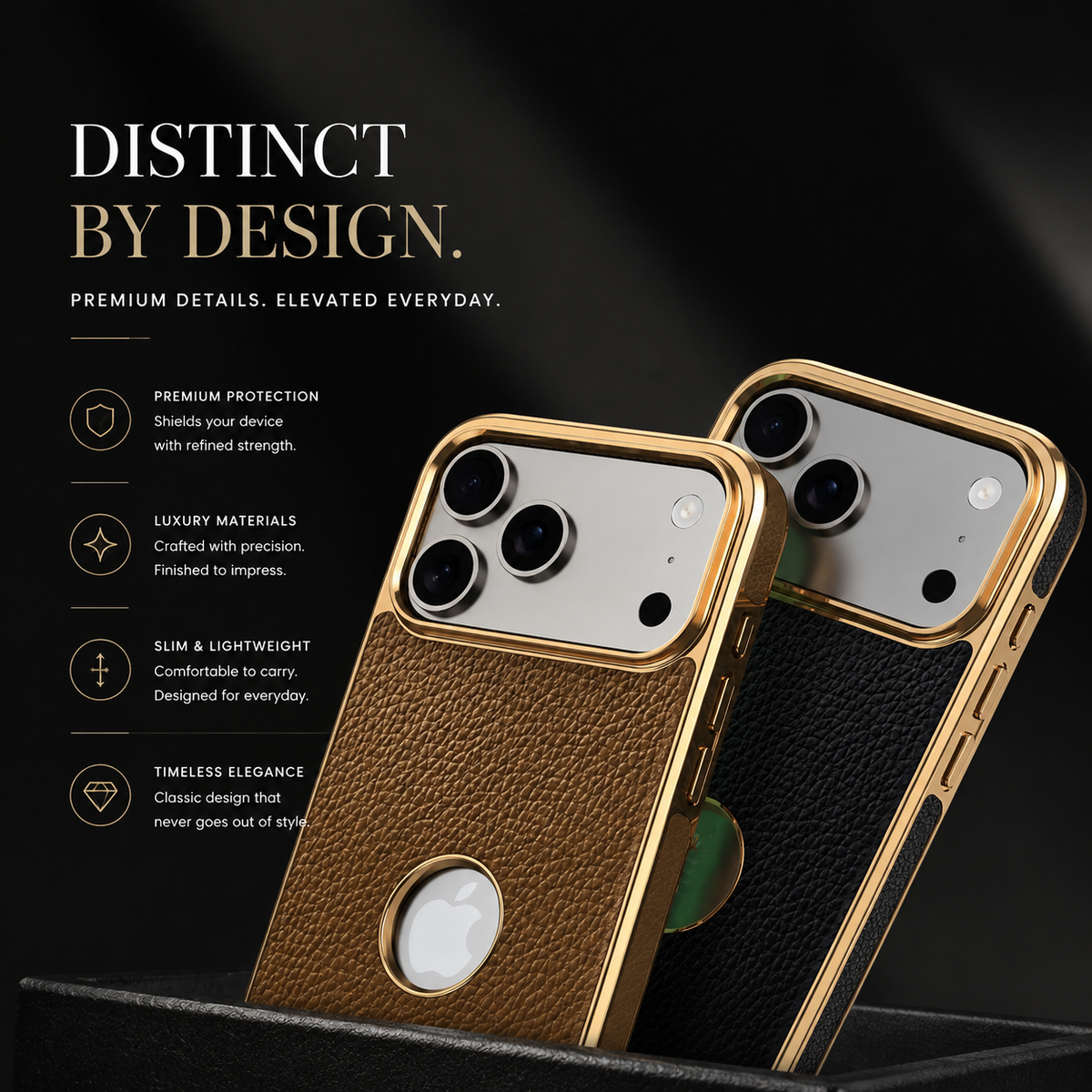 Premium iPhone Case MagSafe Genuine Cowhide Leather Slim Protective Cover Lychee Texture Anti Fingerprint Non Slip Camera Protection Magnetic Lightweight