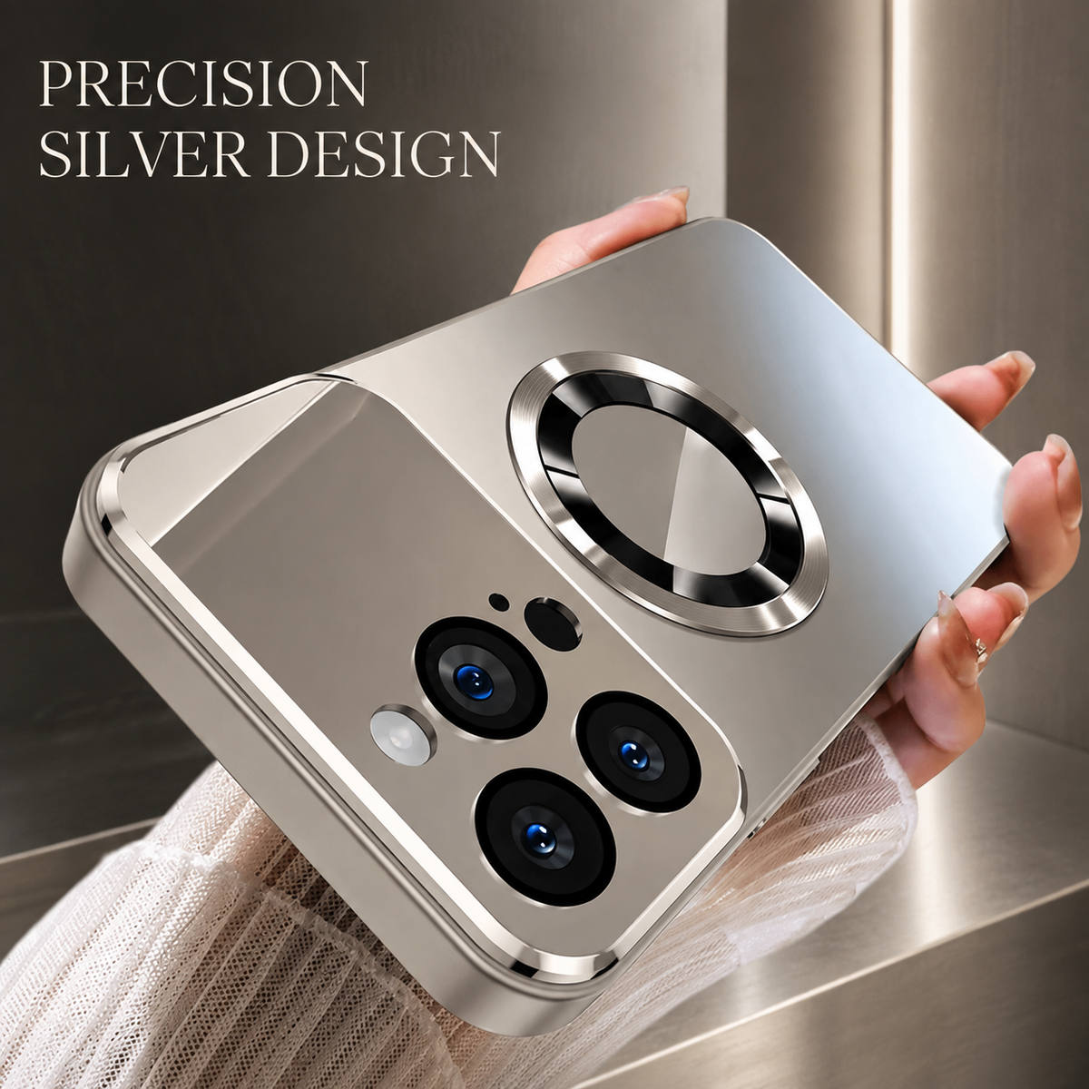 Premium iPhone Case MagSafe Glass Camera Protection Magnetic Wireless Charging Shockproof Acrylic Protective Cover Anti Scratch Slim Reinforced Bumper Case