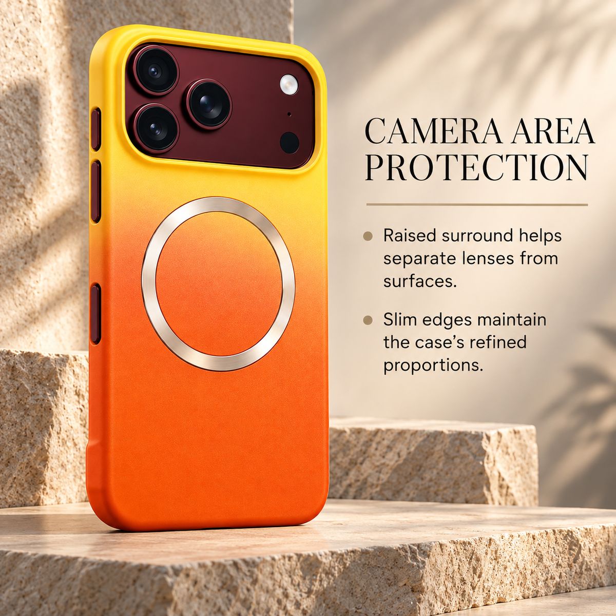 Premium iPhone Case MagSafe Gradient Hinge Protection Magnetic Hard PC Shockproof Foldable Anti Scratch Slim Protective Phone Cover Case Design