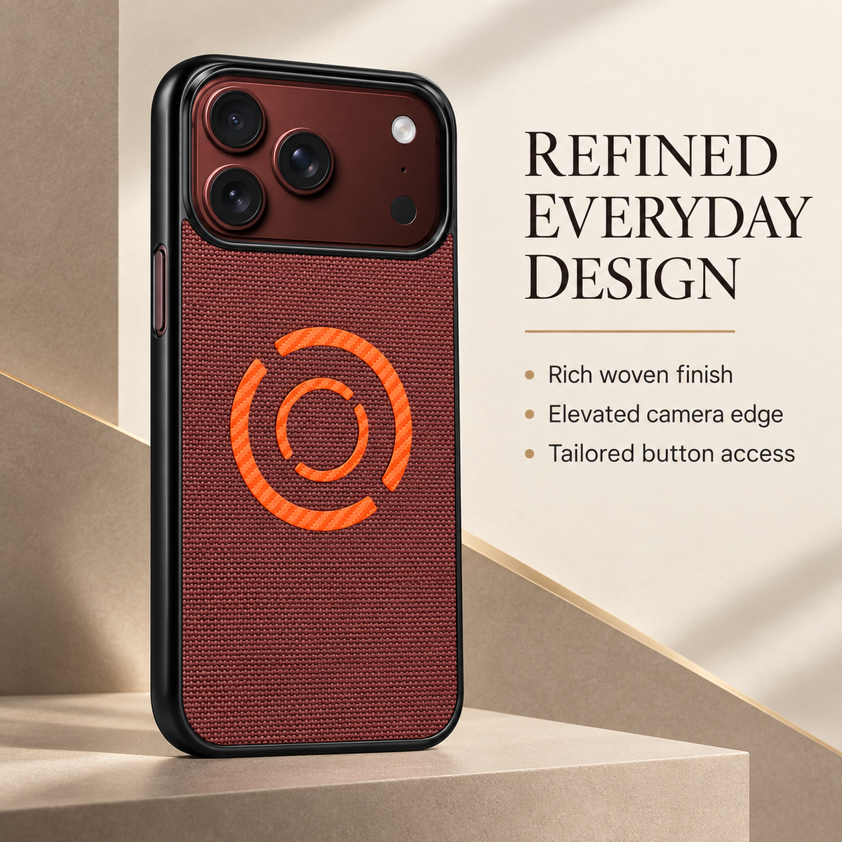 Premium iPhone Case MagSafe Hard PC Artificial Leather Magnetic Wireless Charging Foldable Anti Fingerprint Slim Protective Bumper Cover Case Design