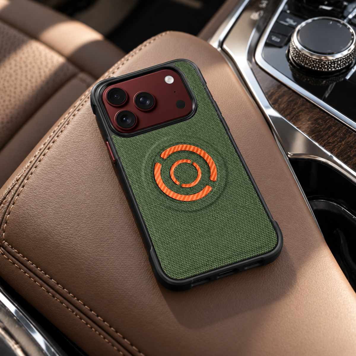 Premium iPhone Case MagSafe Hard PC Artificial Leather Magnetic Wireless Charging Foldable Anti Fingerprint Slim Protective Bumper Cover Case Design