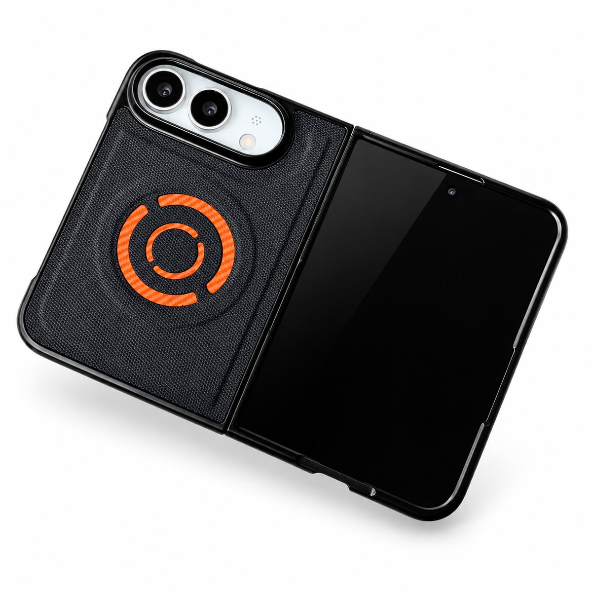 Premium iPhone Case MagSafe Hard PC Artificial Leather Magnetic Wireless Charging Foldable Anti Fingerprint Slim Protective Bumper Cover Case Design