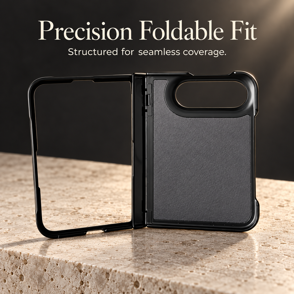 Premium iPhone Case MagSafe Hinge Protection 360 Rotating Ring Holder PU Leather PC TPU Shockproof Non Slip Lightweight Foldable Kickstand Cover