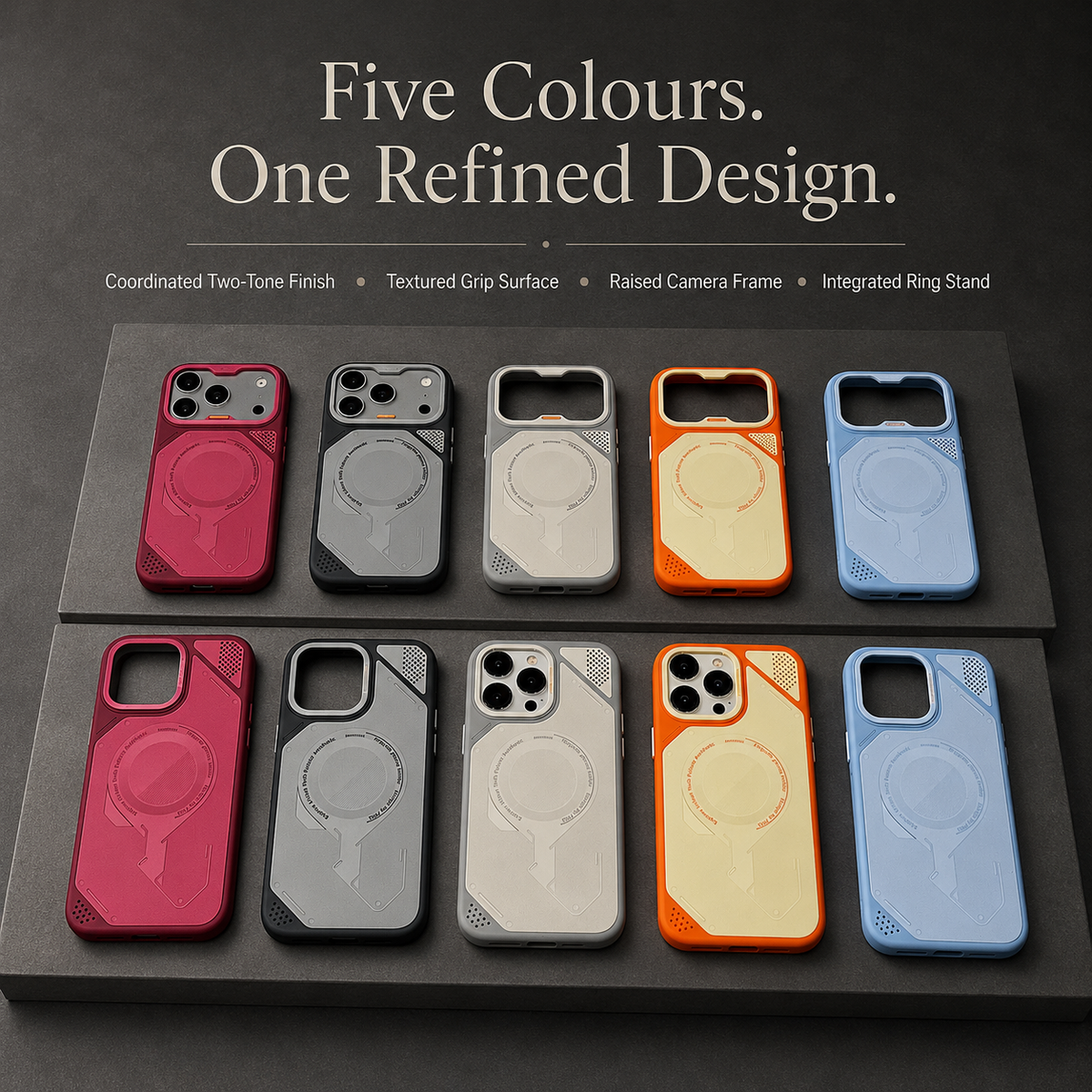 Premium iPhone Case MagSafe Hybrid Bumper Armor Magnetic Matte Shockproof PC TPU Rugged Anti Fingerprint Slim Protective Back Cover Case Design