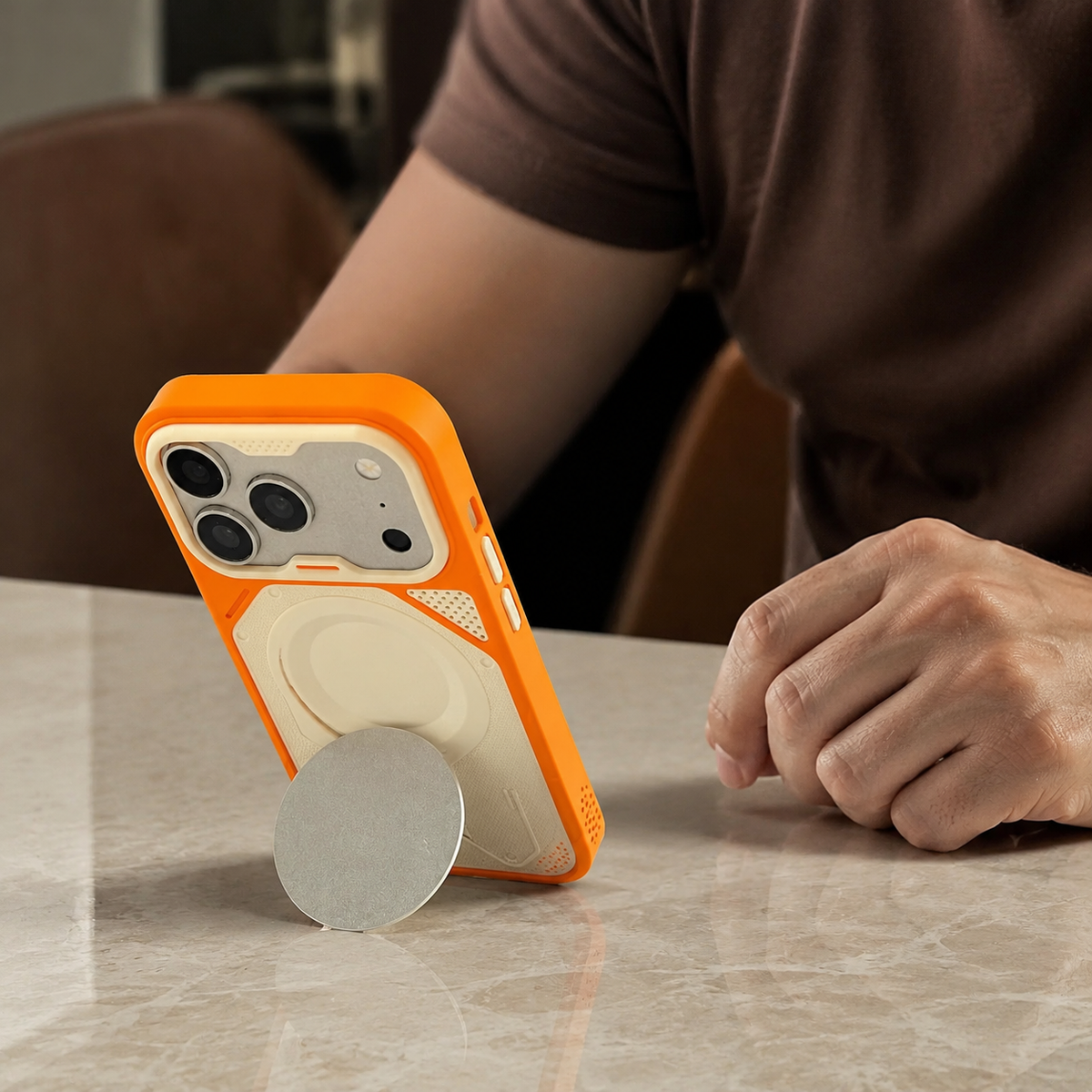 Premium iPhone Case MagSafe Hybrid Bumper Armor Magnetic Matte Shockproof PC TPU Rugged Anti Fingerprint Slim Protective Back Cover Case Design