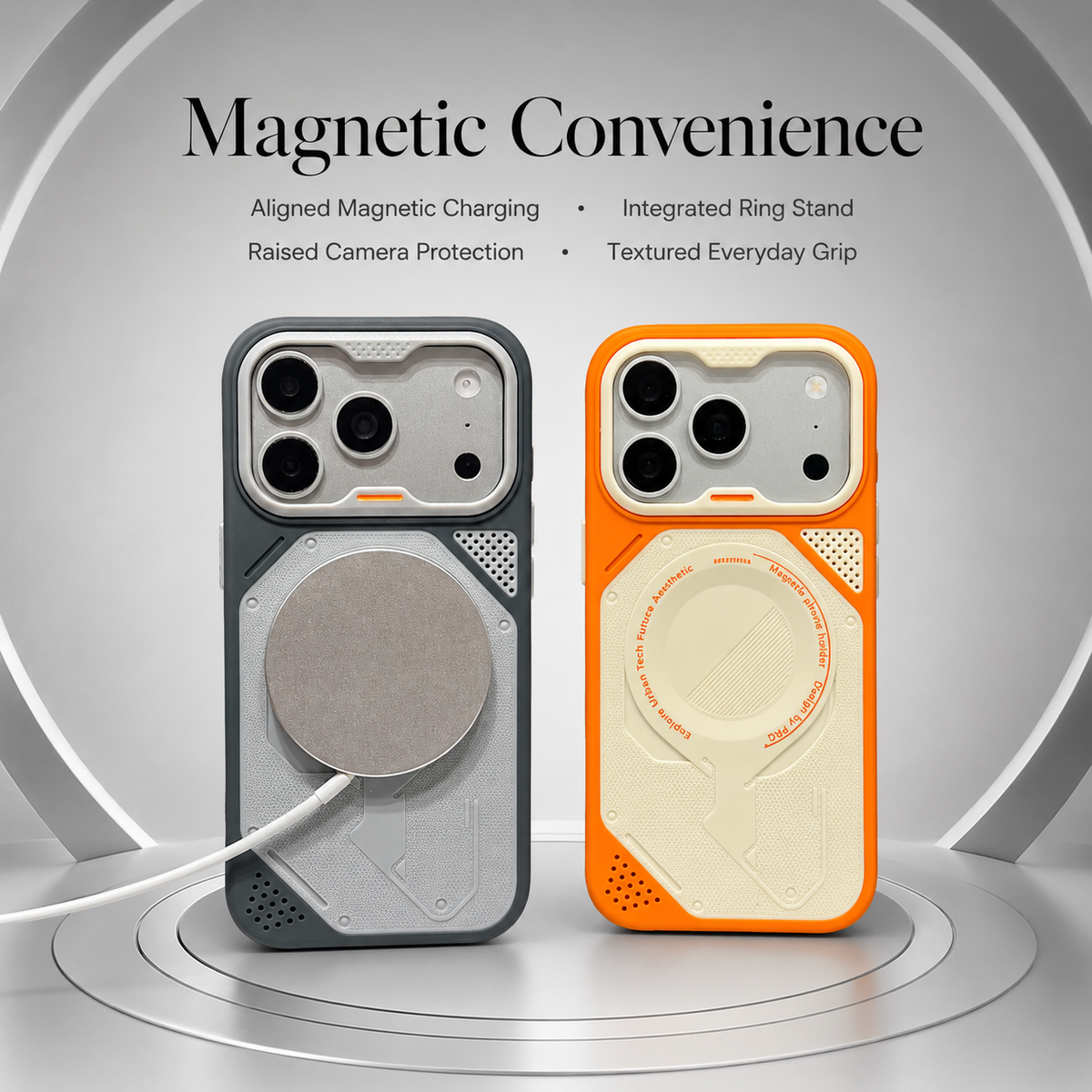 Premium iPhone Case MagSafe Hybrid Bumper Armor Magnetic Matte Shockproof PC TPU Rugged Anti Fingerprint Slim Protective Back Cover Case Design