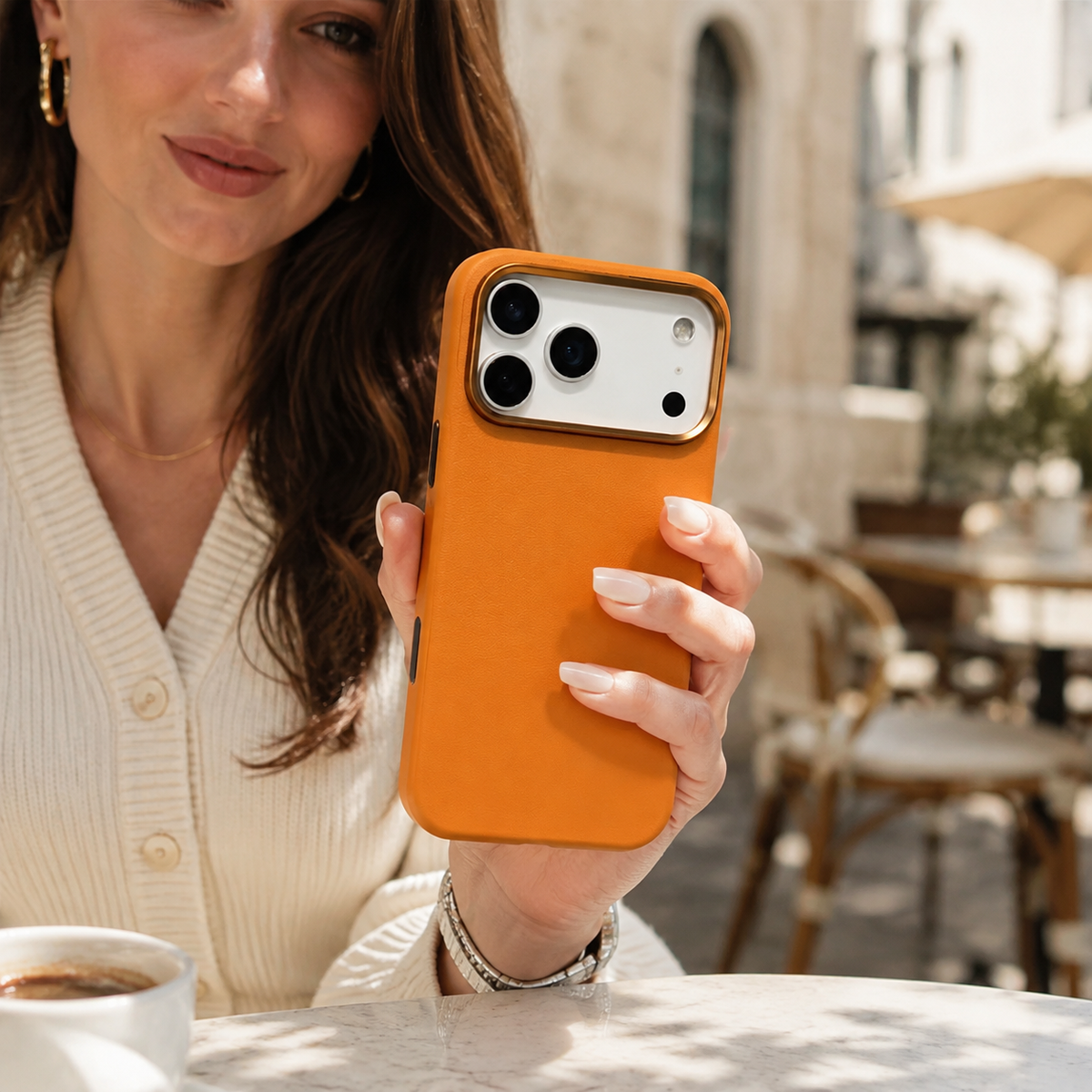 Premium iPhone Case MagSafe Leather Magnetic Shockproof Protective Cover Camera Control Access Anti Fingerprint Non Slip Slim Full Coverage Soft Touch