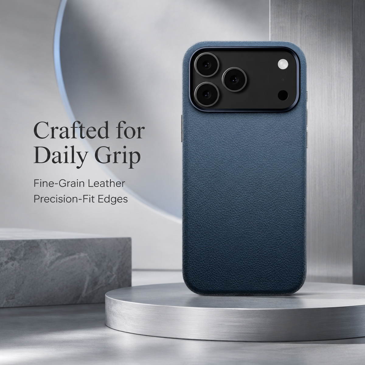 Premium iPhone Case MagSafe Leather Magnetic Shockproof Protective Cover Metal Camera Lens Protection Anti Fingerprint Non Slip Full Coverage PC TPU