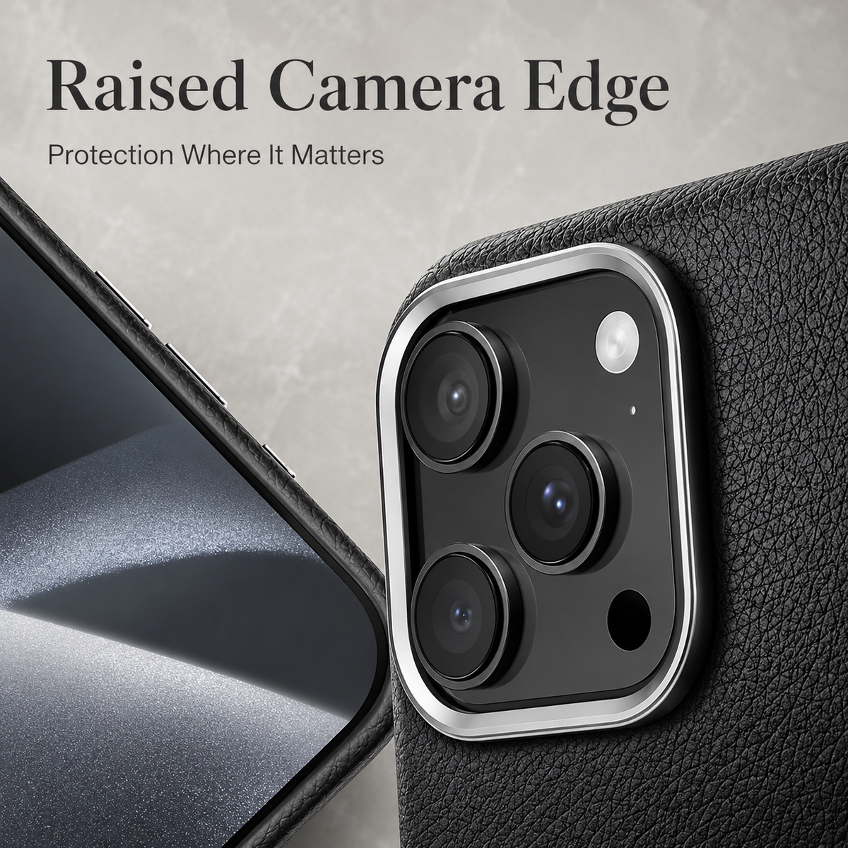 Premium iPhone Case MagSafe Leather Magnetic Shockproof Protective Cover Metal Camera Lens Protection Anti Fingerprint Non Slip Full Coverage PC TPU