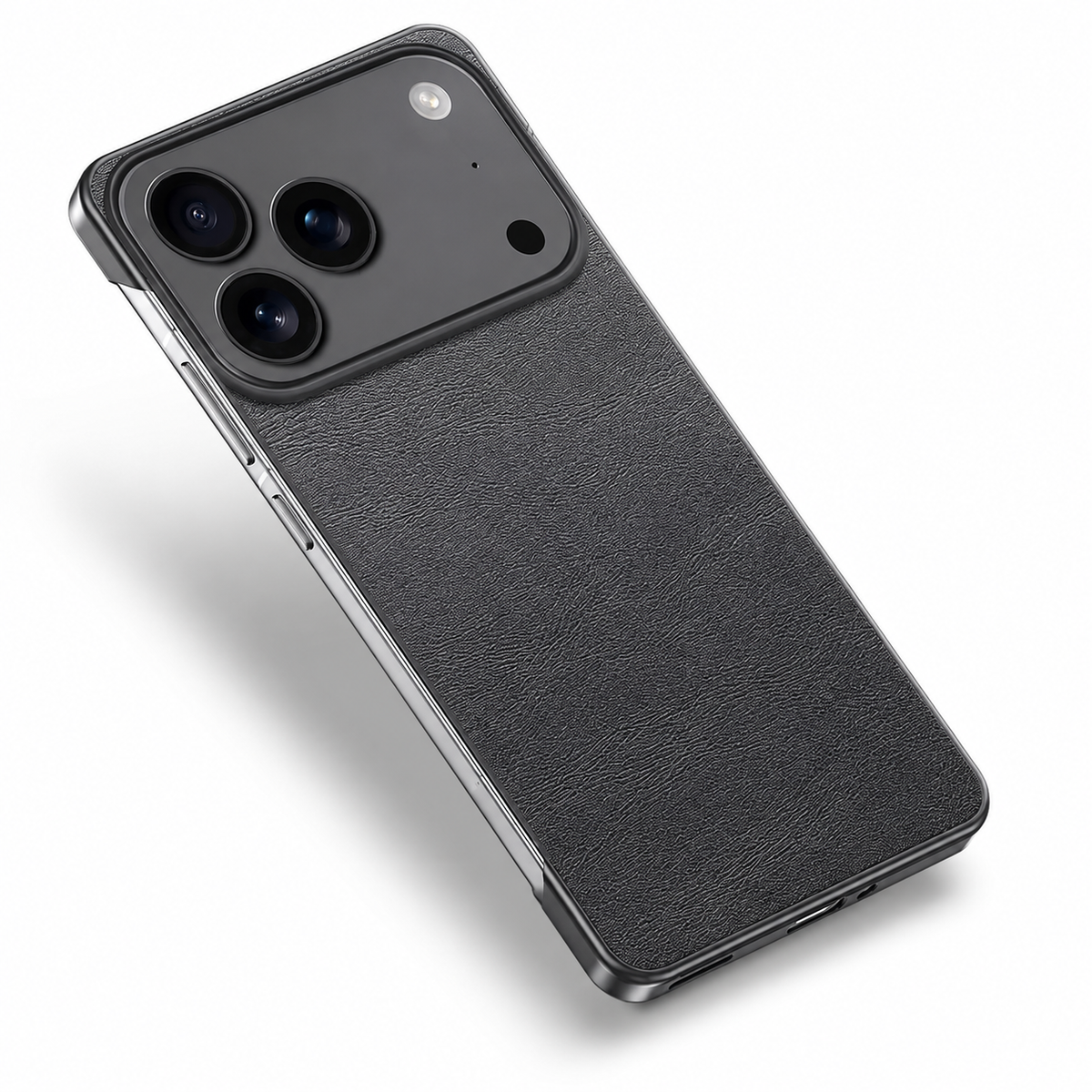 Premium iPhone Case MagSafe Leather Ultra Thin Frameless Shockproof Protective Cover PC Anti Fingerprint Anti Scratch Non Slip Borderless Camera Protection