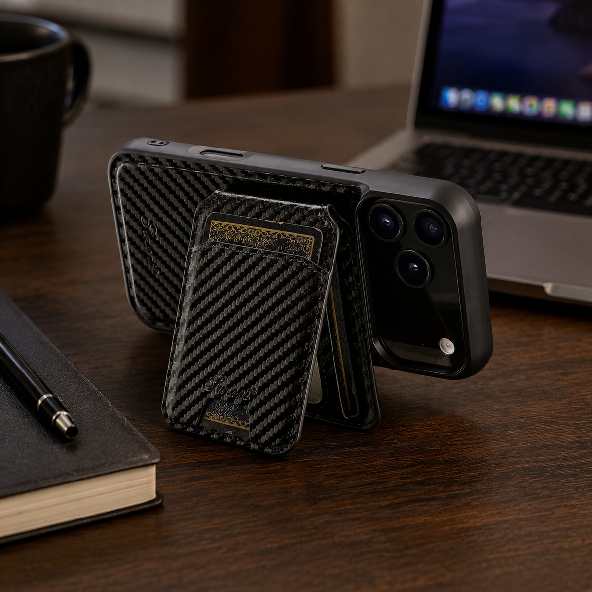 Premium iPhone Case MagSafe Leather Wallet Card Holder Magnetic Shockproof Protective Cover Kickstand Non Slip Slim Wireless Charging Secure Storage