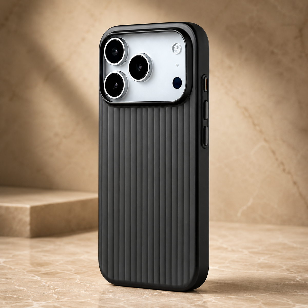 Premium iPhone Case MagSafe Luggage Stripe Plating Magnetic Shockproof Hard PC Protective Cover Matte Anti Fingerprint Slim Wireless Charging Case Design