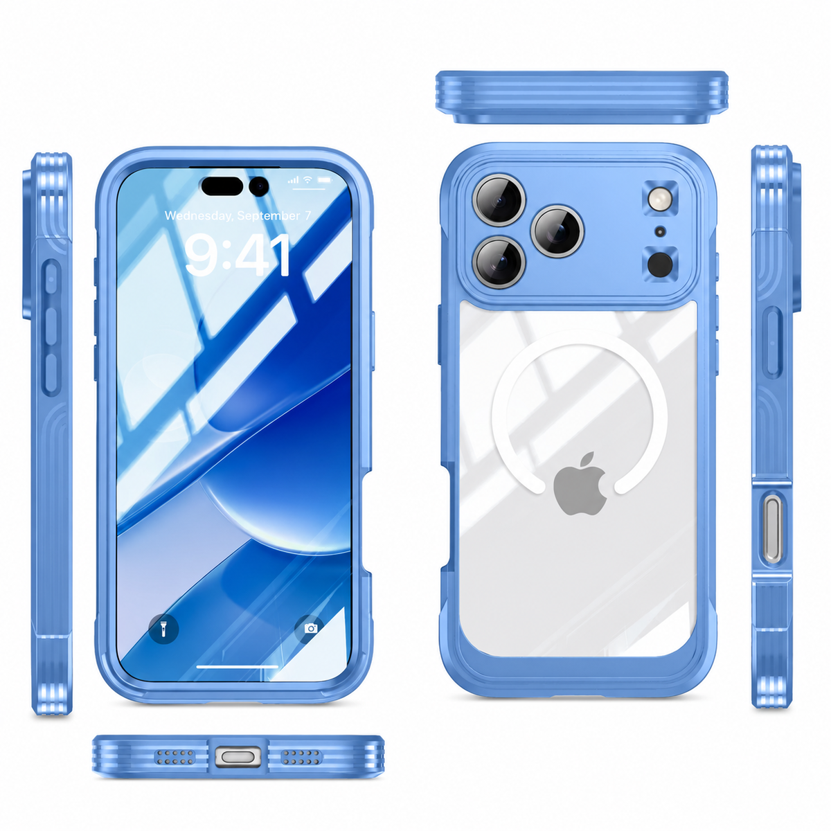 Premium iPhone Case MagSafe Magnetic Wireless Charging Shockproof Drop Resistant Protective Cover Non Slip Durable Slim Reinforced Bumper Case Design