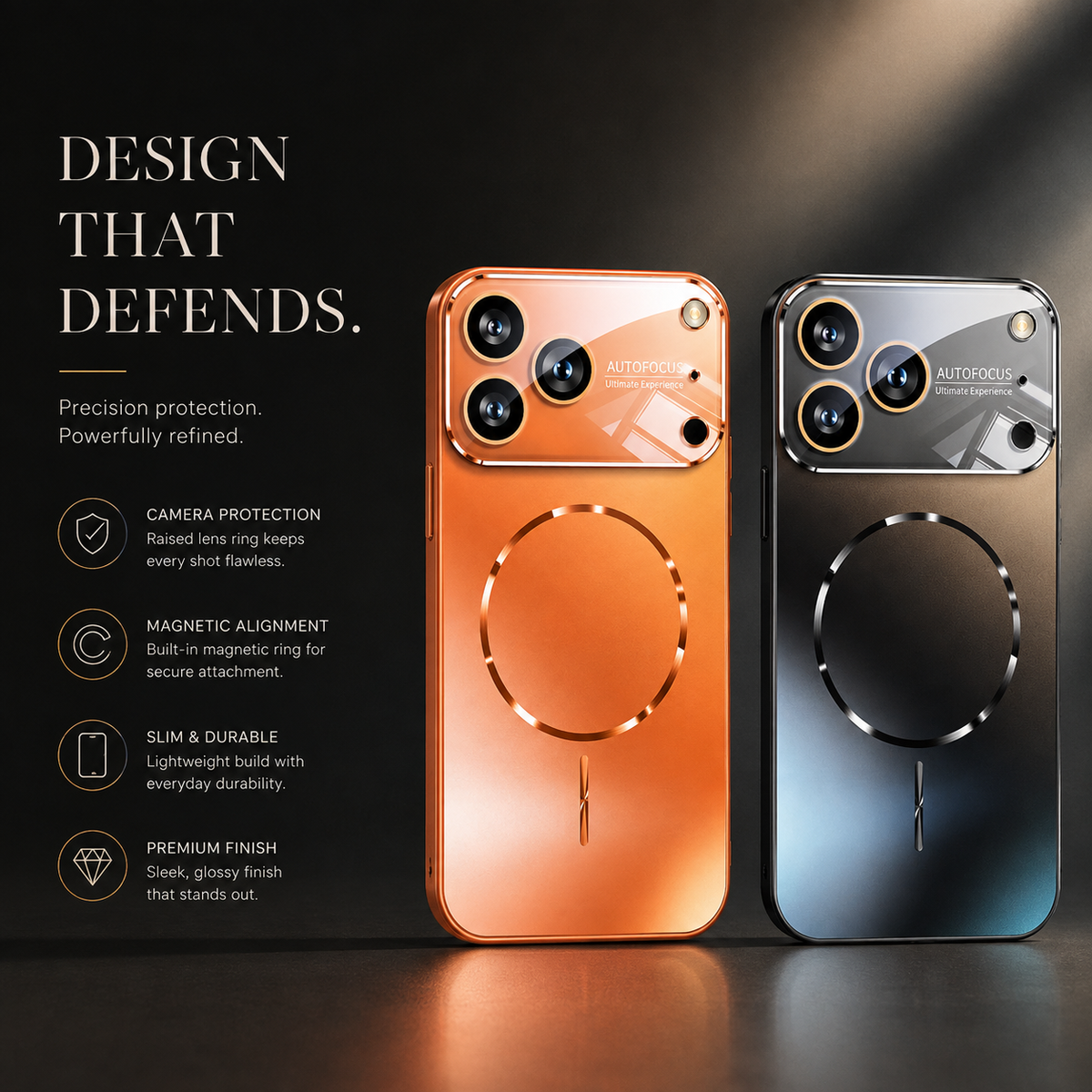 Premium iPhone Case MagSafe Matte Acrylic Hard Back Magnetic Protective Cover Anti Fingerprint Shockproof Anti Scratch Slim Lightweight Nano Finish