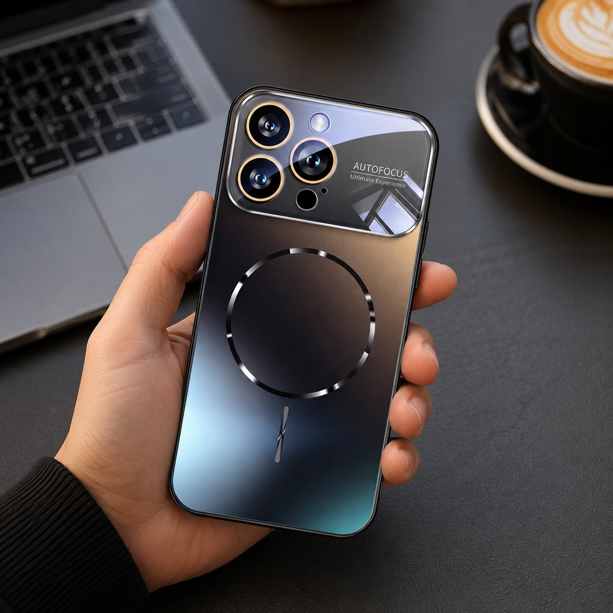 Premium iPhone Case MagSafe Matte Acrylic Hard Back Magnetic Protective Cover Anti Fingerprint Shockproof Anti Scratch Slim Lightweight Nano Finish