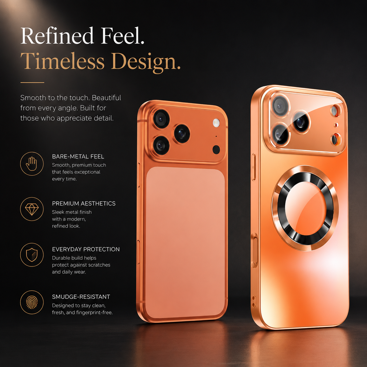 Premium iPhone Case MagSafe Matte Magnetic Camera Lens Protection Shockproof Anti Scratch Non Slip Tough Full Coverage Protective Cover Case Design