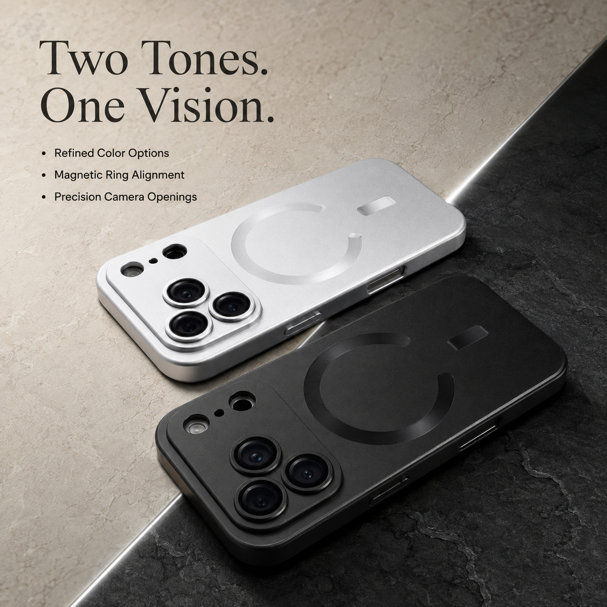 Premium iPhone Case MagSafe Matte Metallic Soft TPU Magnetic Lens Protection Shockproof PC TPU Slim Anti Scratch Protective Bumper Phone Cover Case Design