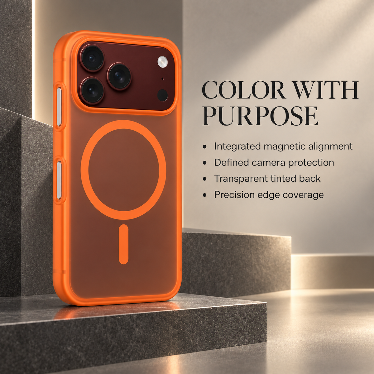 Premium iPhone Case MagSafe Matte Translucent Skin Feel Ultra Thin Magnetic Wireless Charging Hard PC Foldable Slim Protective Cover Case Design