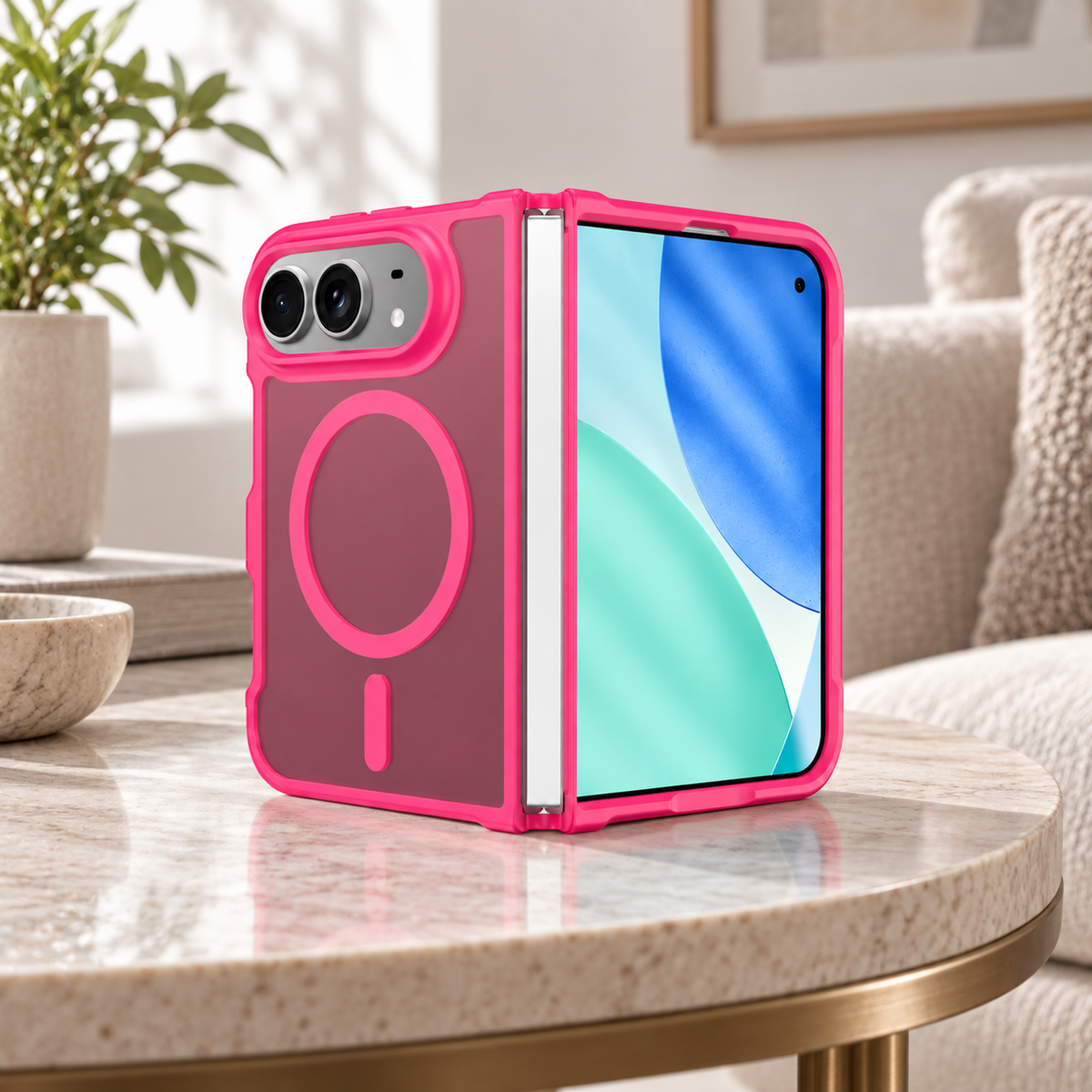 Premium iPhone Case MagSafe Matte Translucent Skin Feel Ultra Thin Magnetic Wireless Charging Hard PC Foldable Slim Protective Cover Case Design
