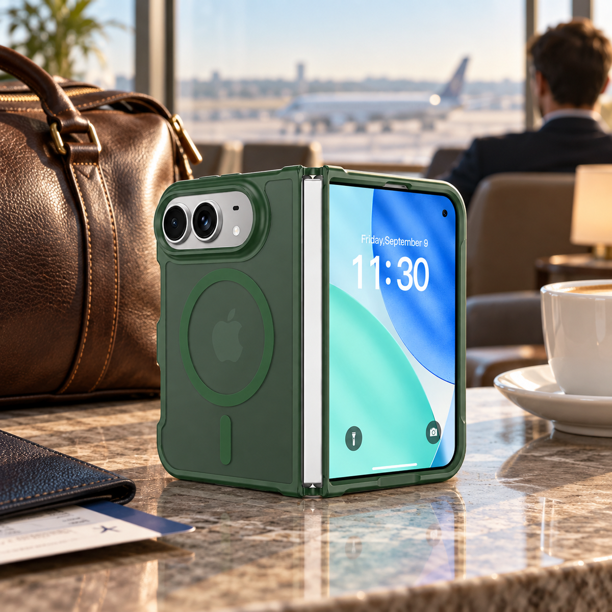 Premium iPhone Case MagSafe Matte Translucent Skin Feel Ultra Thin Magnetic Wireless Charging Hard PC Foldable Slim Shockproof Protective Cover Case