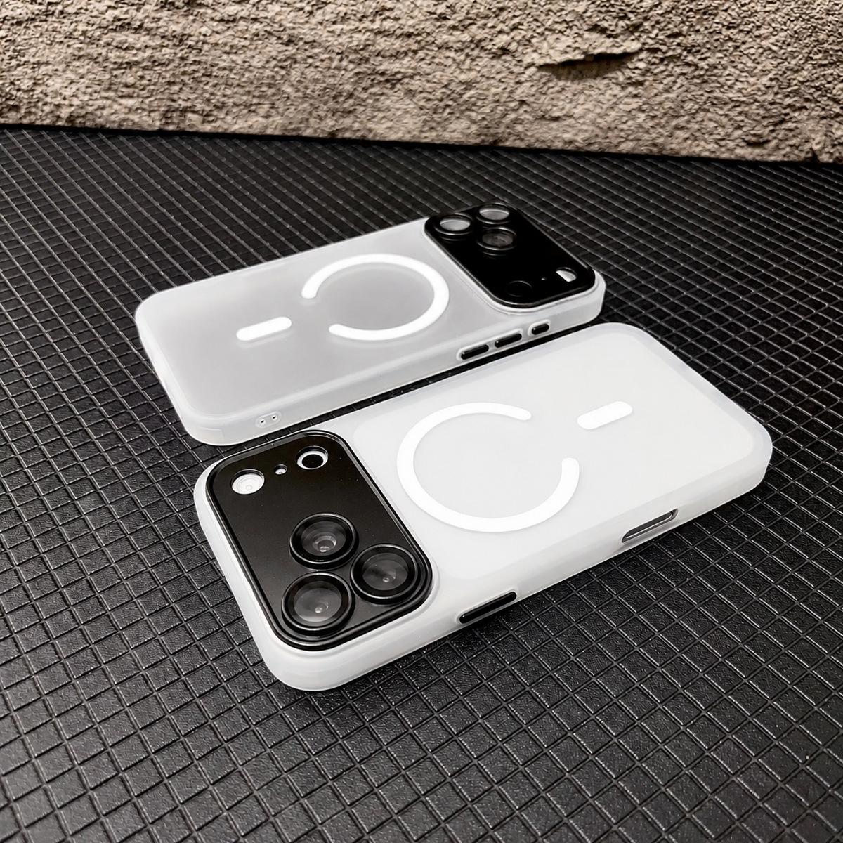 Premium iPhone Case MagSafe Matte Transparent Acrylic Magnetic Slim Shockproof Anti Fingerprint Clear Protective Back Bumper Phone Cover Case Design