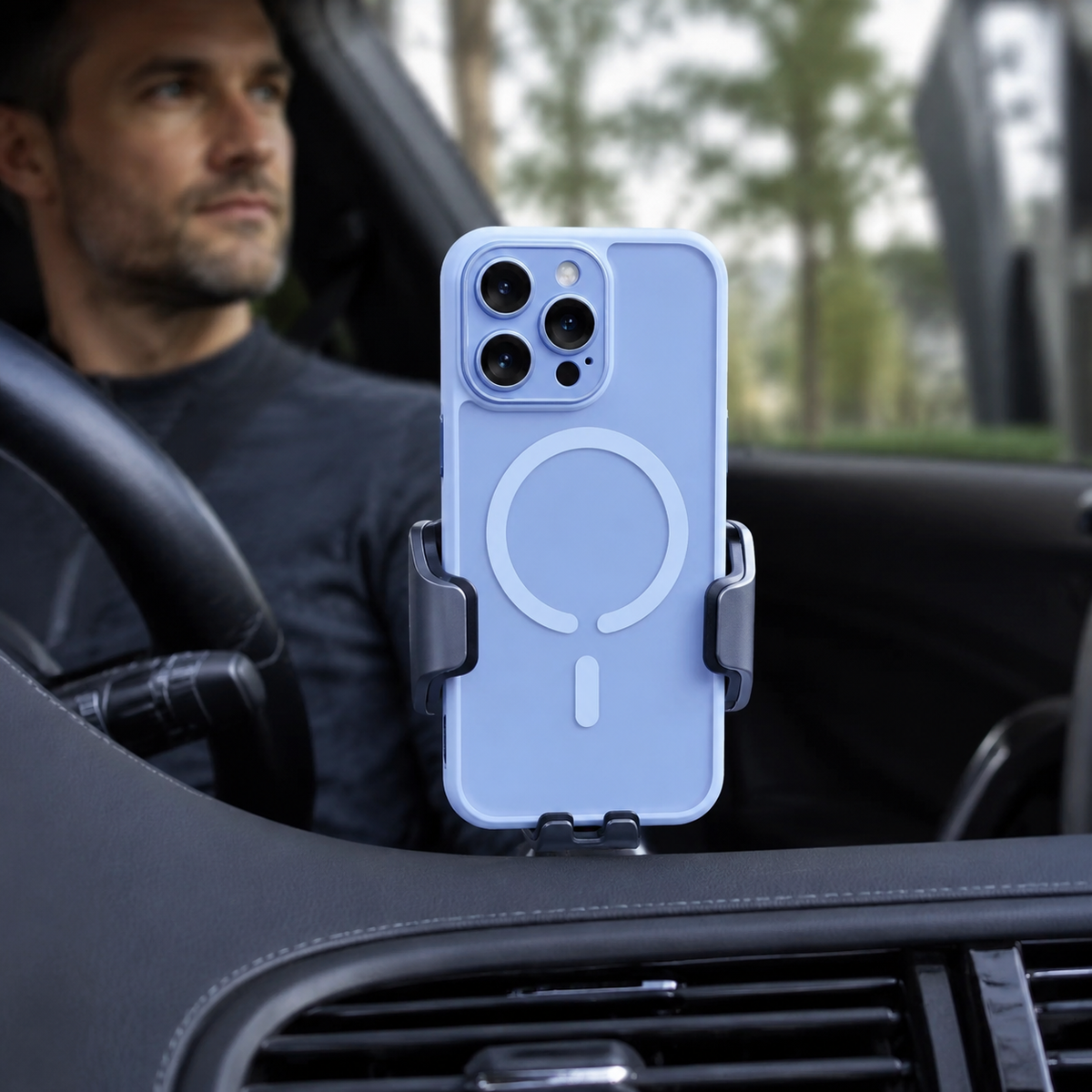 Premium iPhone Case MagSafe Matte Transparent Acrylic Magnetic Slim Shockproof Anti Fingerprint Clear Protective Back Bumper Phone Cover Case Design