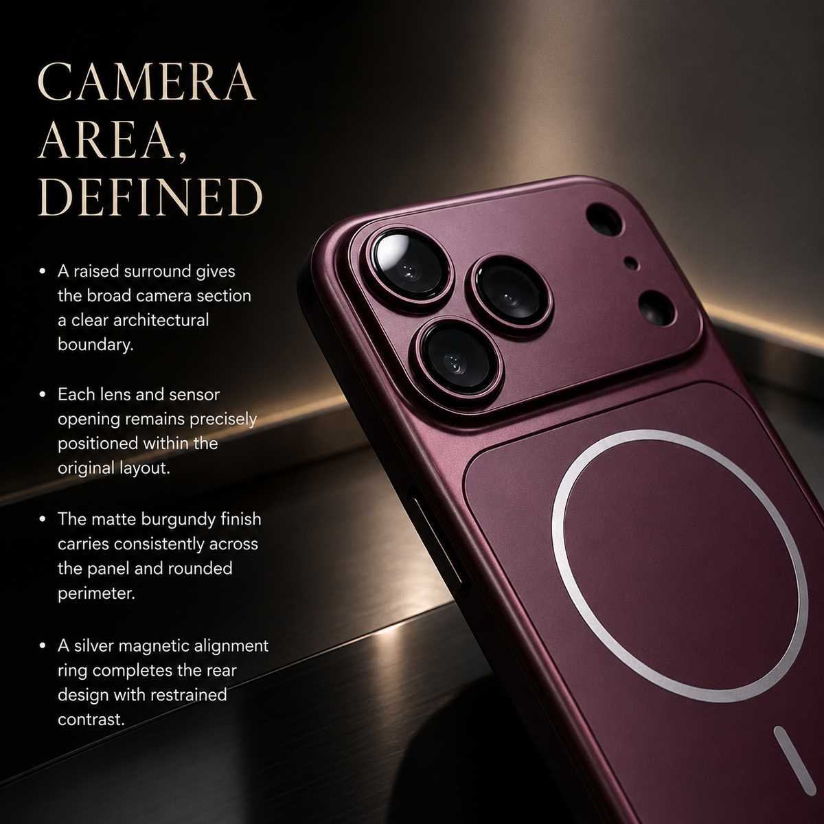 Premium iPhone Case MagSafe Metal Color Plating Large Window Magnetic Shockproof Rugged Slim Camera Protection Wireless Charging Cover Case Design