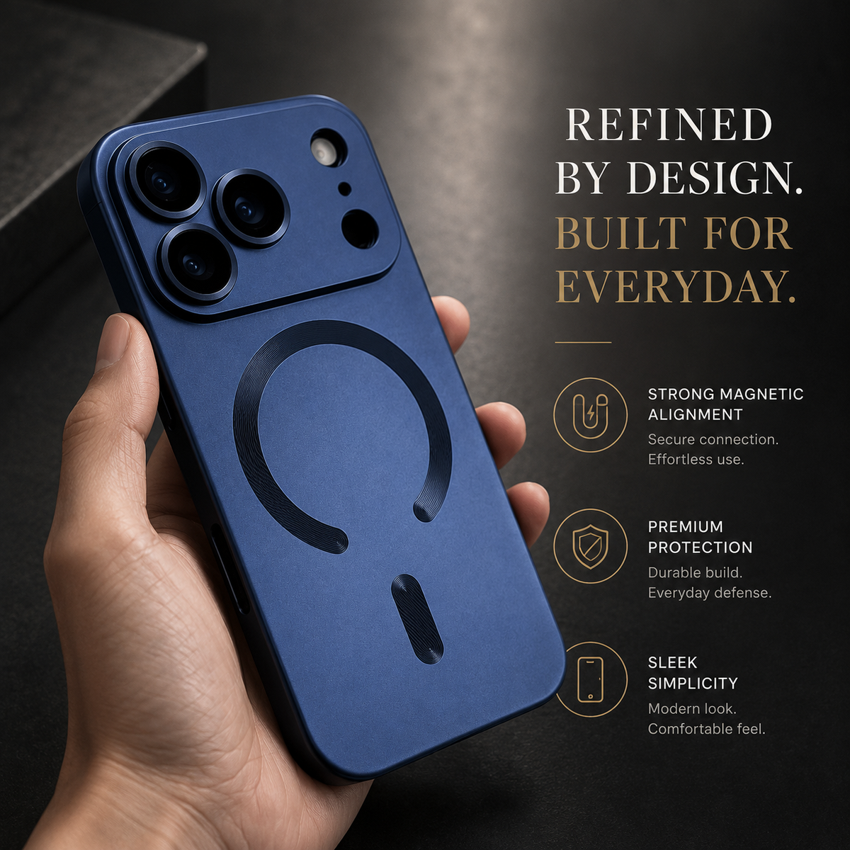 Premium iPhone Case MagSafe Metallic Paint Magnetic Soft Cover Wireless Charging Camera Lens Protection Slim Shockproof Protective Bumper Phone Case