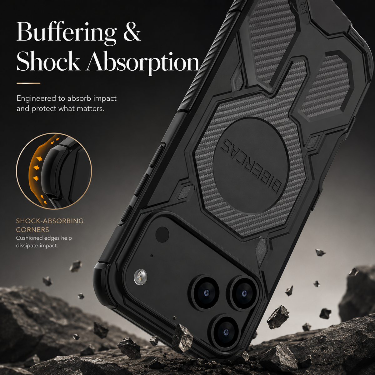 Premium iPhone Case MagSafe Military Armor Magnetic Shockproof PC TPU Anti Drop Protective Cover Reinforced Bumper Wireless Charging Rugged Slim Case