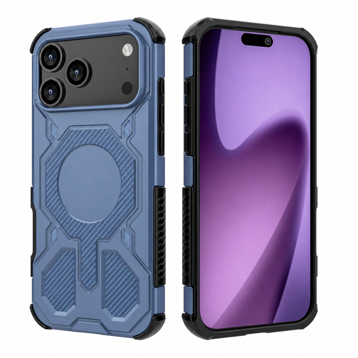 Premium iPhone Case MagSafe Military Armor Magnetic Shockproof PC TPU Anti Drop Protective Cover Reinforced Bumper Wireless Charging Rugged Slim Case