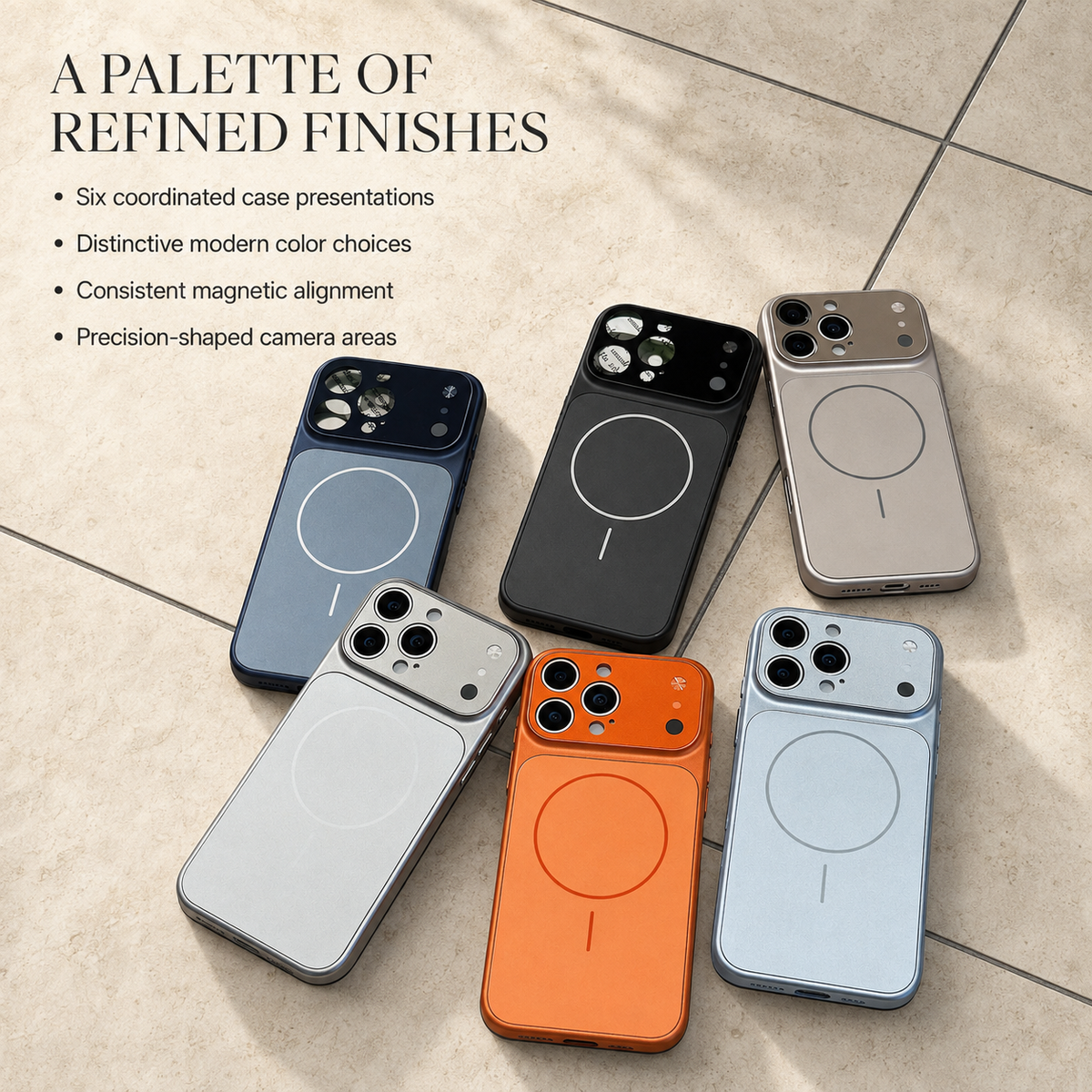 Premium iPhone Case MagSafe Nano Matte Glass Magnetic Wireless Charging Shockproof Armor Slim Anti Scratch Protective Bumper Cover Case Design