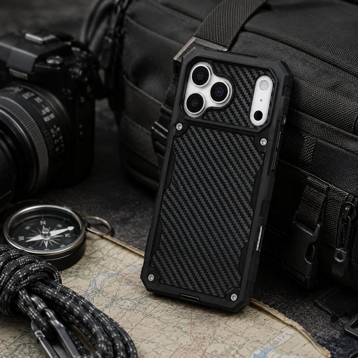 Premium iPhone Case MagSafe Rugged Heavy Duty Shockproof Protective Cover Reinforced Drop Protection Anti Scratch Anti Fingerprint Non Slip Full Coverage