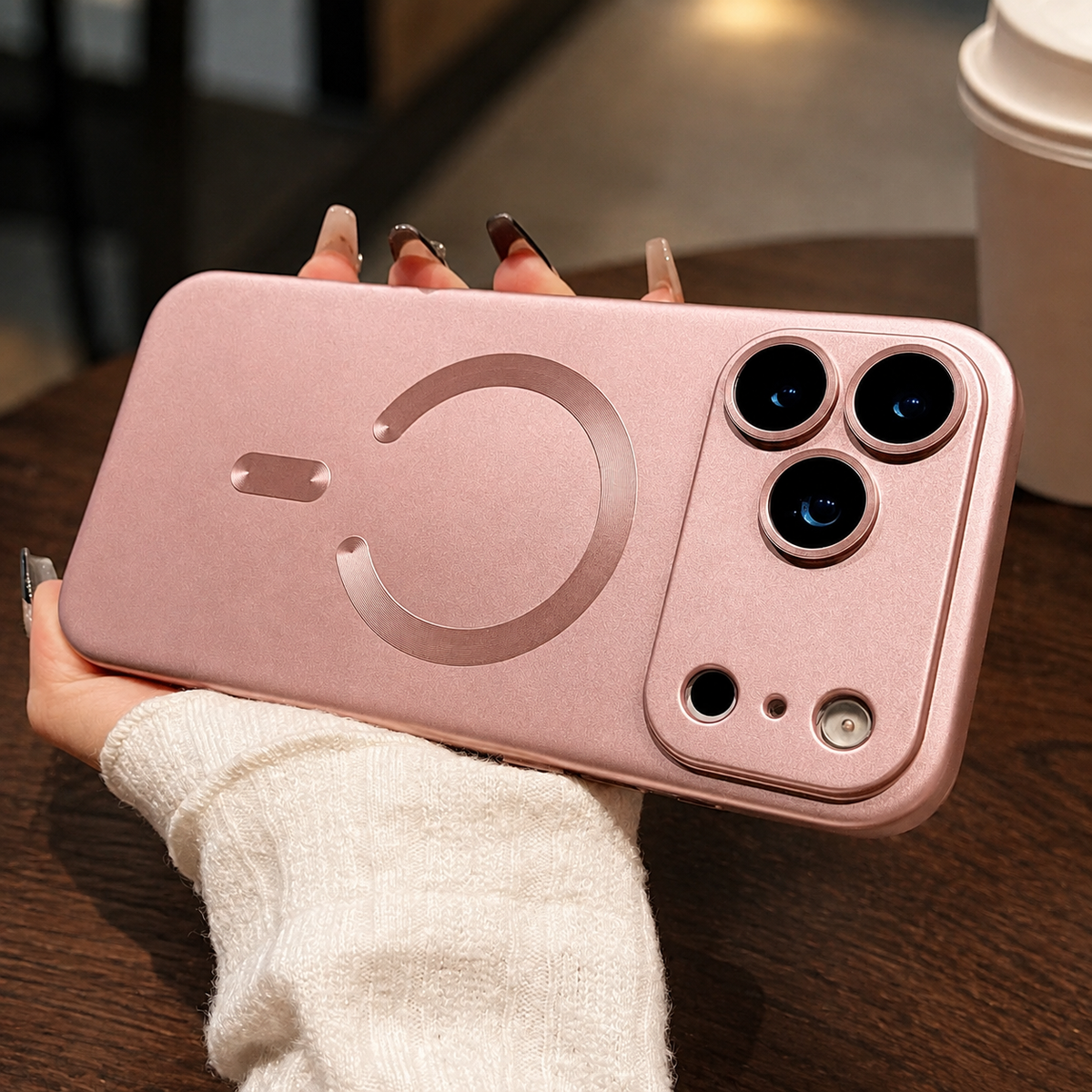 Premium iPhone Case MagSafe Soft TPU Metallic Magnetic Wireless Charging Camera Lens Protection Shockproof Slim Anti Scratch Protective Cover Case