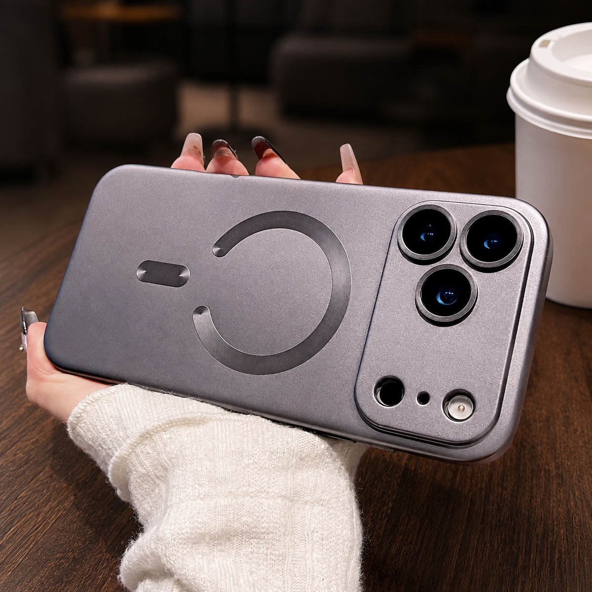 Premium iPhone Case MagSafe Soft TPU Metallic Magnetic Wireless Charging Camera Lens Protection Shockproof Slim Anti Scratch Protective Cover Case