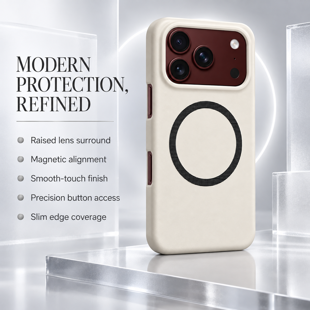 Premium iPhone Case MagSafe Spring Hinge Armor Tempered Glass Shockproof Hard PC Magnetic Anti Scratch Full Foldable Protective Cover Case Design Slim