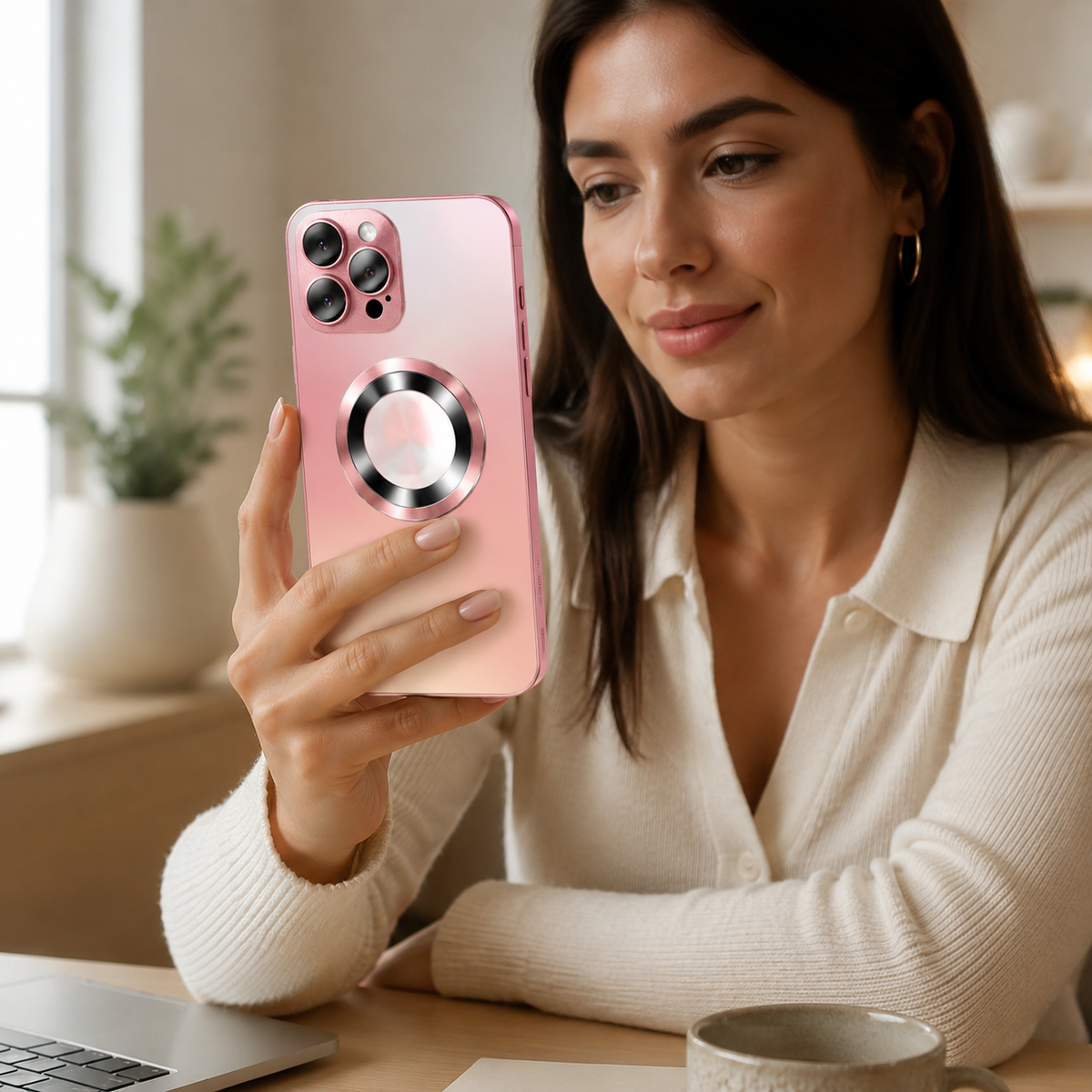 Premium iPhone Case MagSafe Tempered Glass Matte Magnetic Shockproof Protective Cover Camera Protection Anti Fingerprint Slim Non Slip Luminous Finish