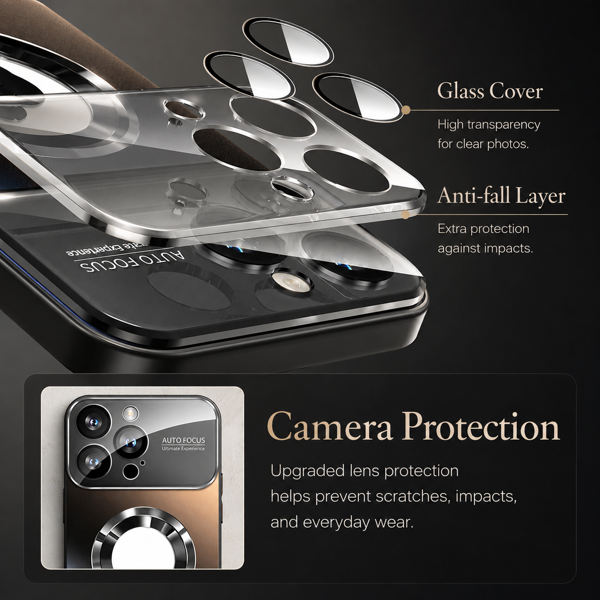 Premium iPhone Case MagSafe Tempered Glass Matte Magnetic Wireless Charging Shockproof Anti Scratch Non Slip Slim Protective Bumper Cover Case Design