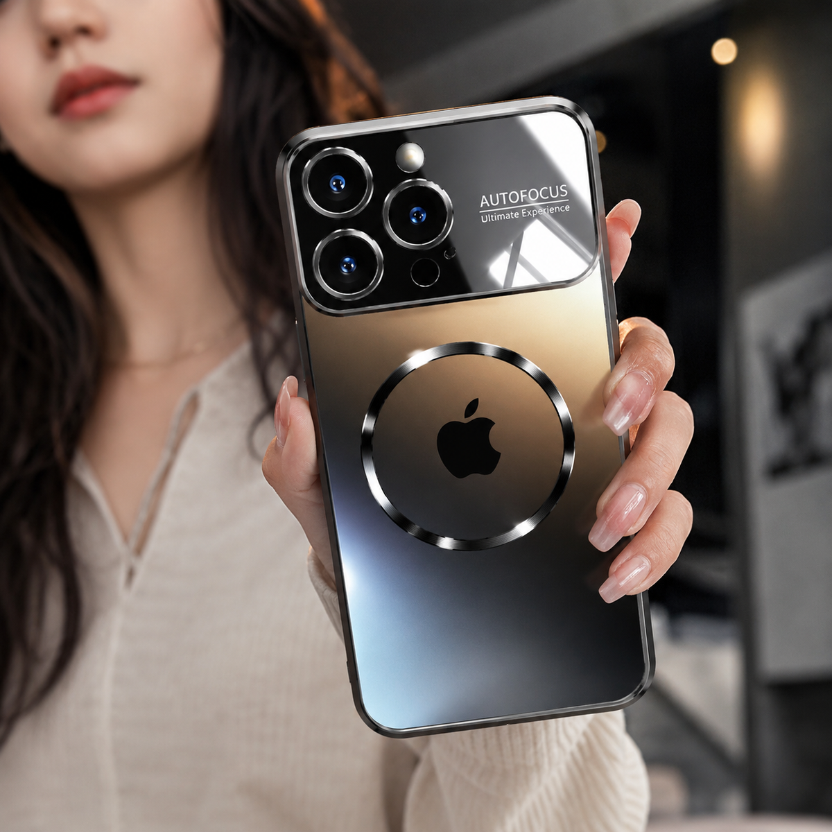 Premium iPhone Case MagSafe Titanium Matte Shockproof Protective Cover Glass Camera Lens Protection Anti Fingerprint Anti Scratch Non Slip Slim Magnetic