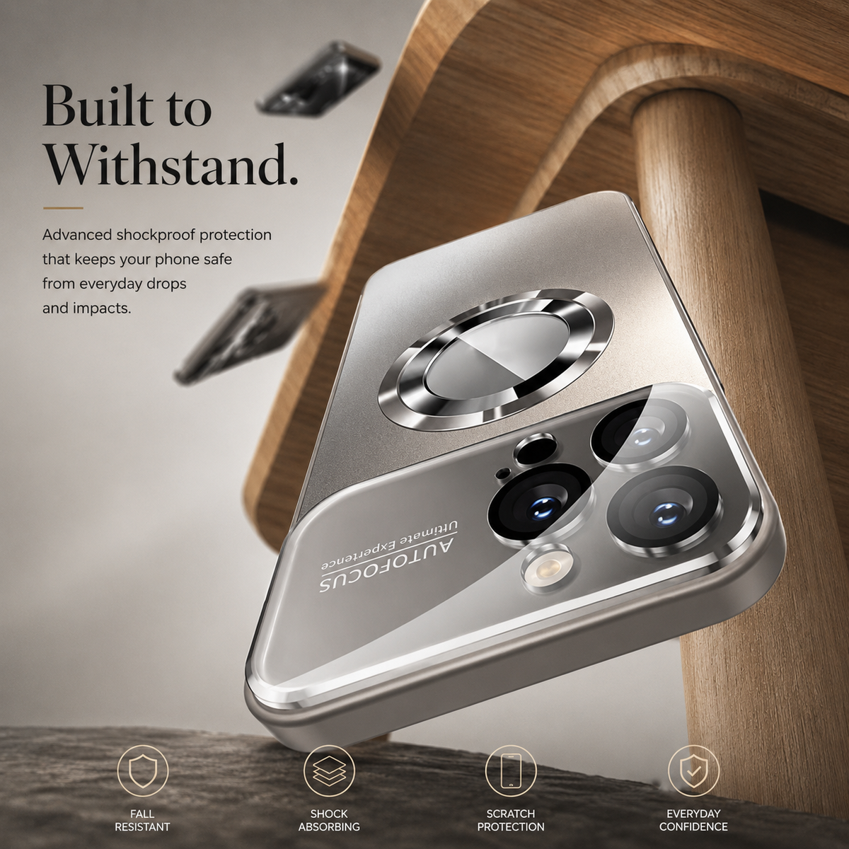 Premium iPhone Case MagSafe Titanium Metallic Matte Magnetic PC TPU Wireless Charging Shockproof Slim Anti Scratch Lightweight Protective Cover Case