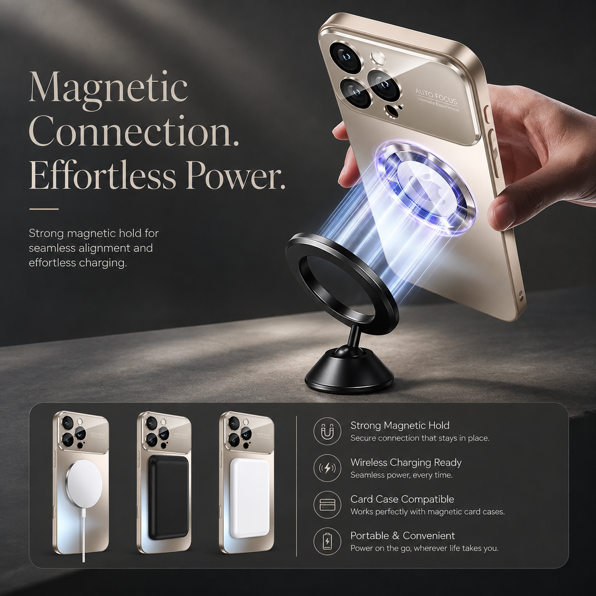 Premium iPhone Case MagSafe Titanium Metallic Matte Magnetic Wireless Charging Slim Shockproof Anti Scratch Lightweight Protective Bumper Cover Case