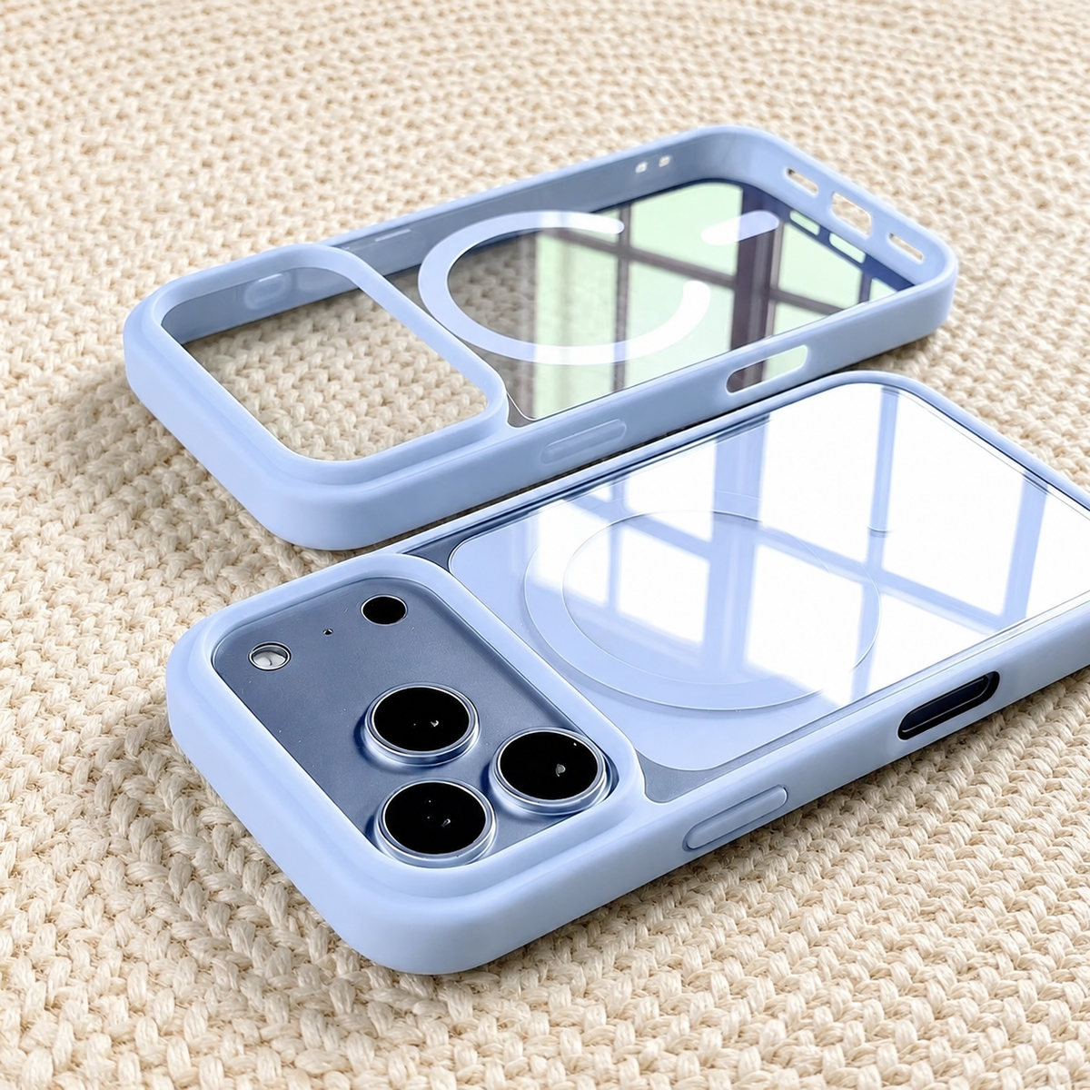 Premium iPhone Case MagSafe Transparent Acrylic Magnetic Wireless Charging Clear Slim Shockproof Anti Scratch Protective Back Bumper Cover Case Design