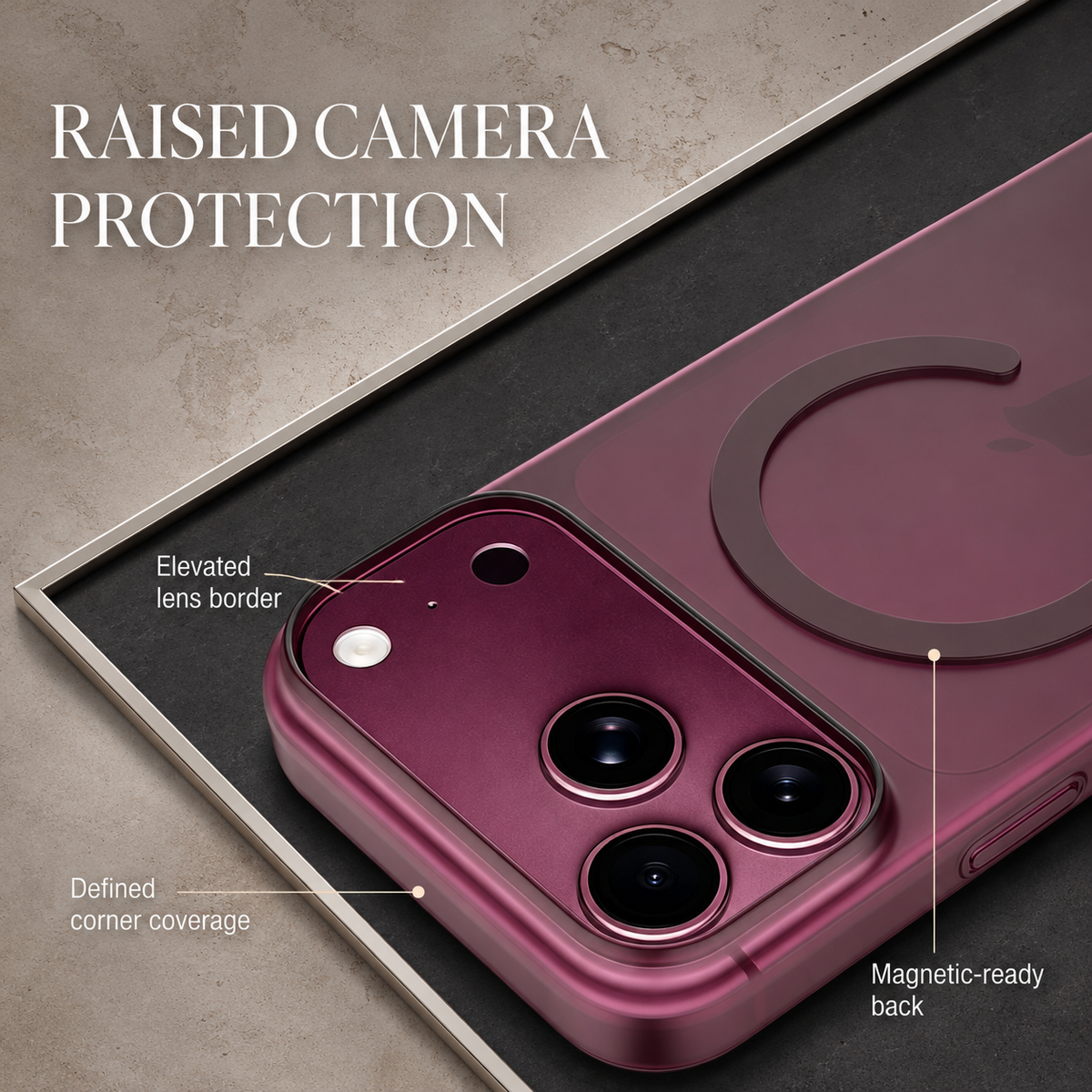 Premium iPhone Case MagSafe Ultra Thin Matte Translucent Clear Hard PC Magnetic Anti Fingerprint Shockproof Slim Protective Bumper Cover Case Design