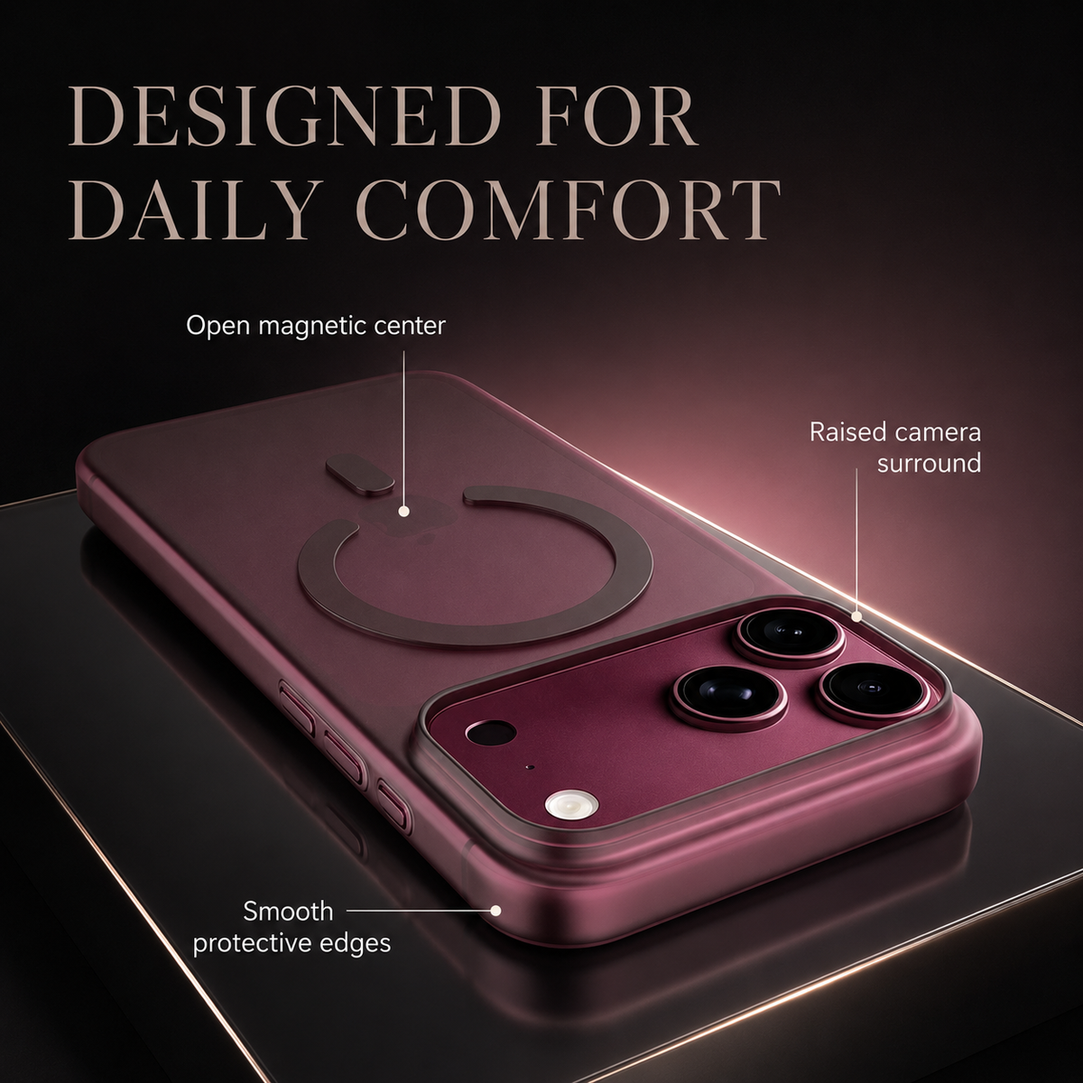 Premium iPhone Case MagSafe Ultra Thin Matte Translucent Clear Hard PC Magnetic Anti Fingerprint Shockproof Slim Protective Bumper Cover Case Design