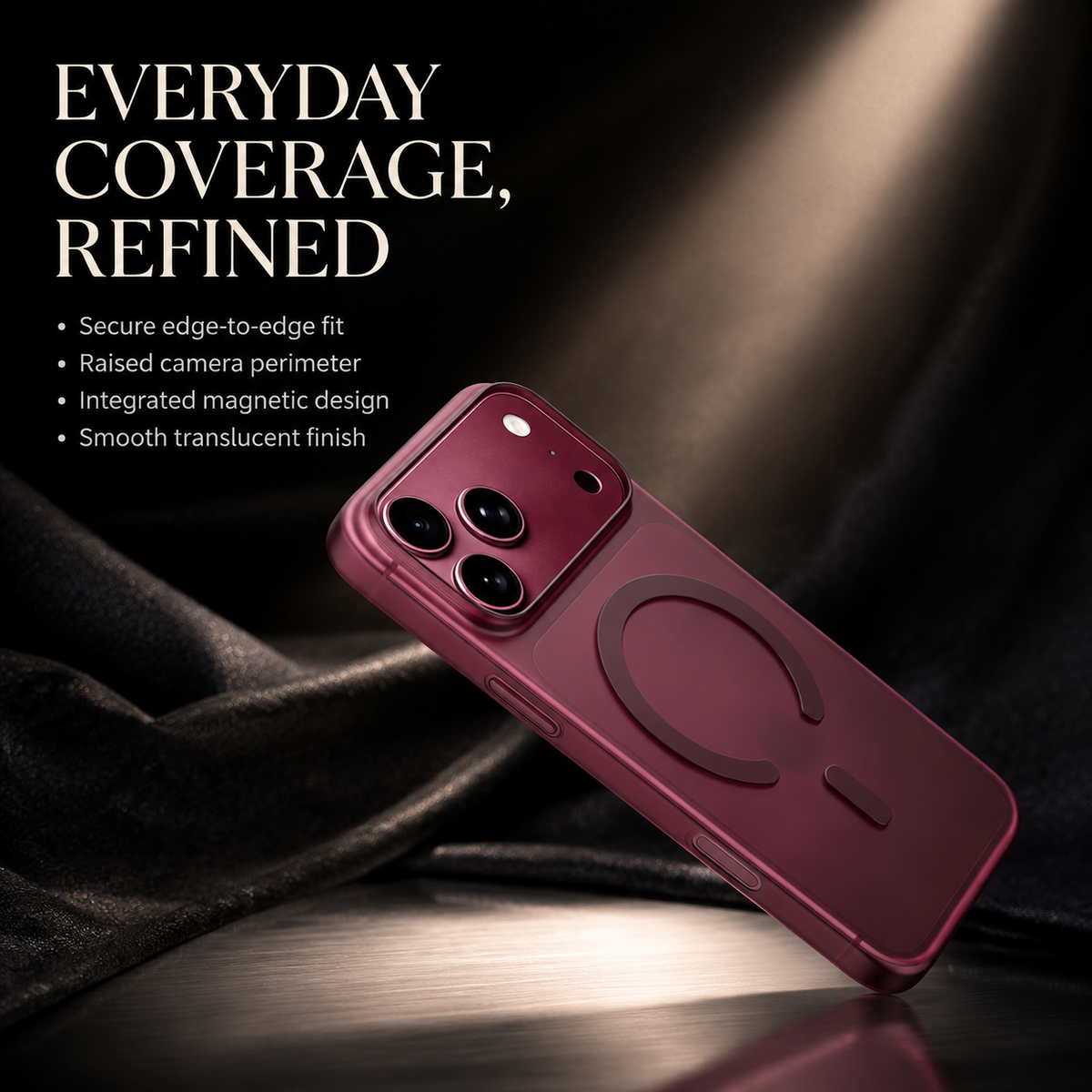 Premium iPhone Case MagSafe Ultra Thin Matte Translucent Clear Hard PC Magnetic Shockproof Anti Fingerprint Slim Protective Bumper Cover Case Design