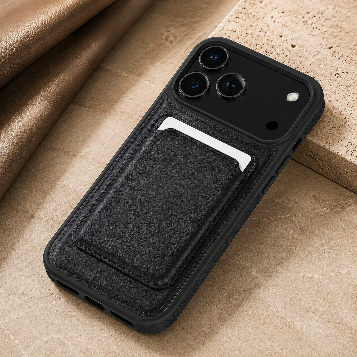 Premium iPhone Case MagSafe Wallet PU Leather RFID Card Holder Magnetic Shockproof Protective Cover Anti Scratch Anti Fingerprint Non Slip Secure Storage