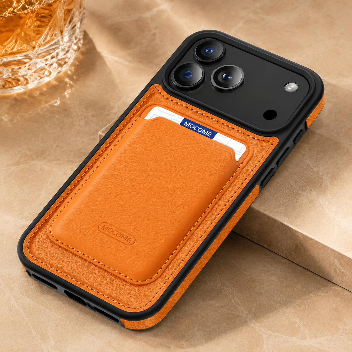 Premium iPhone Case MagSafe Wallet PU Leather RFID Card Holder Magnetic Shockproof Protective Cover Anti Scratch Anti Fingerprint Non Slip Secure Storage