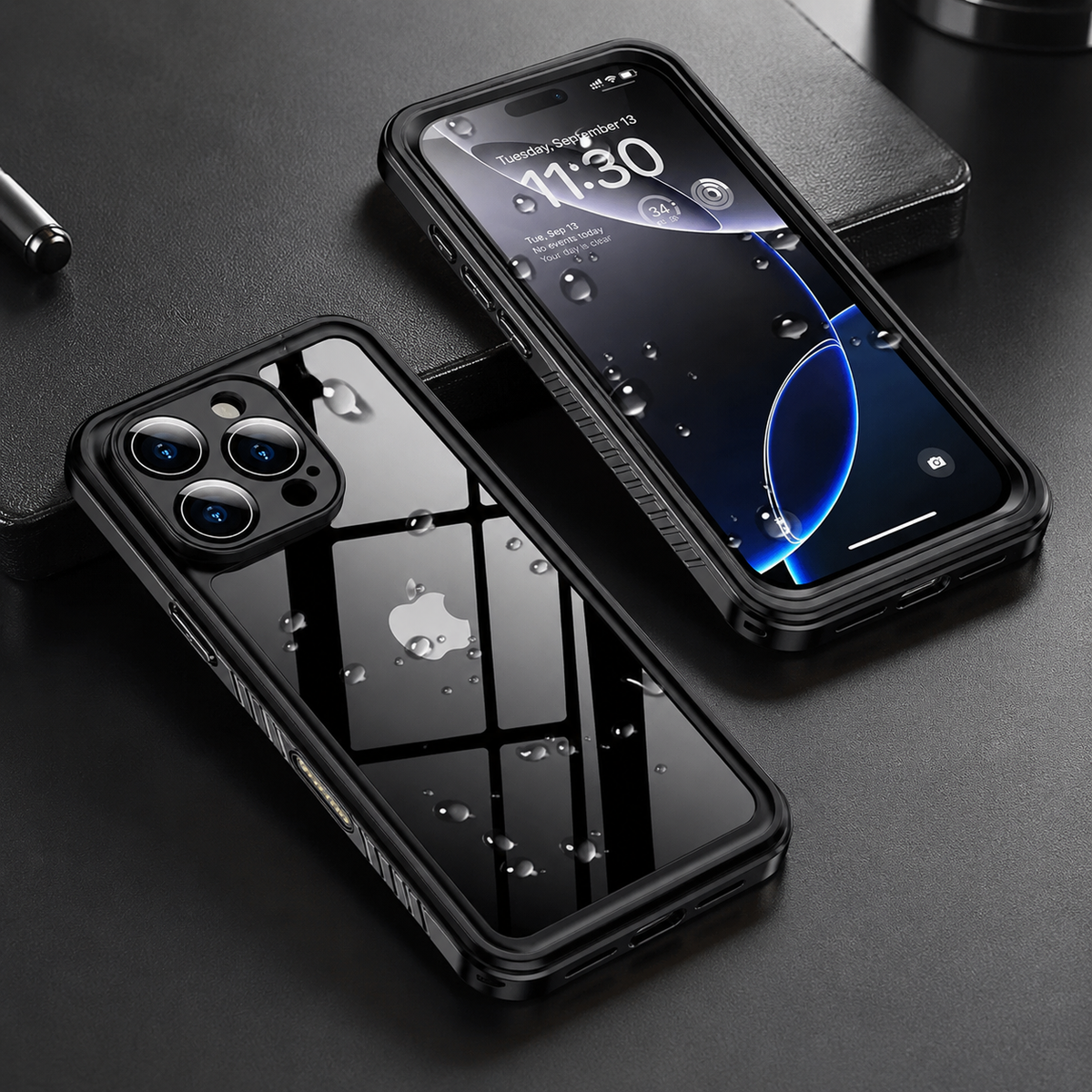 Premium iPhone Case MagSafe Waterproof Full Body Shockproof Protective Cover Built In Screen Protector Dustproof Anti Slip Dual Layer Sealed Rugged Armor