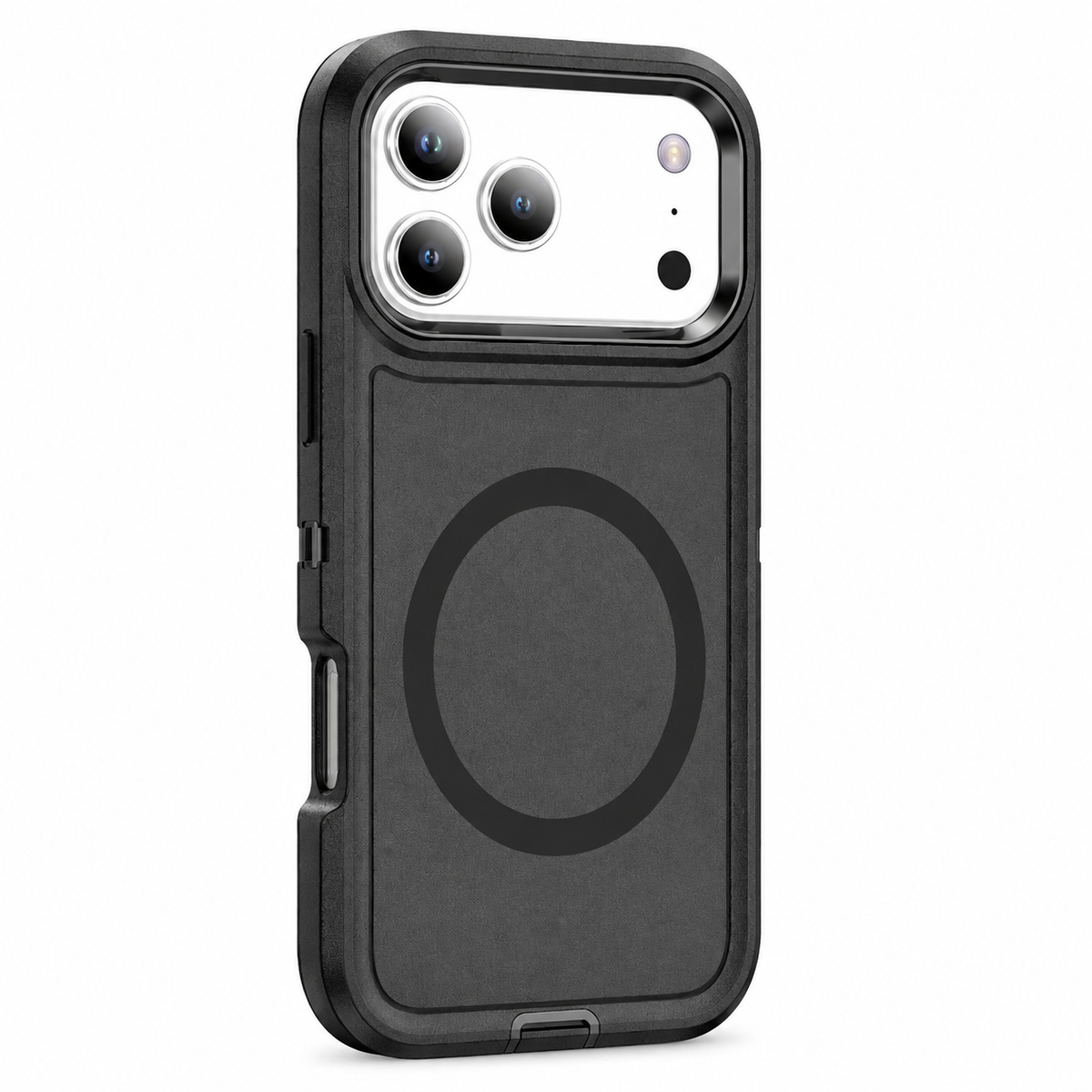 Premium iPhone Case Magnetic 3 in 1 Heavy Duty Armor Shockproof PC TPU Protective Cover Anti Drop Reinforced Bumper Rugged Wireless Charging Case