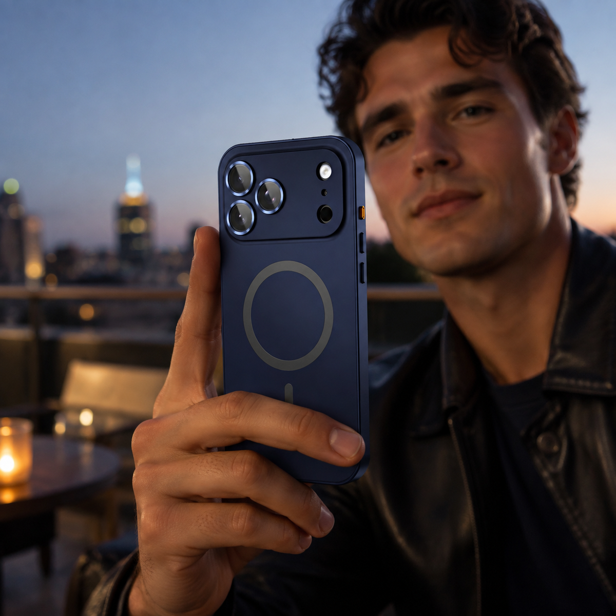 Premium iPhone Case Magnetic Aluminum Alloy Metal Shockproof Protective Cover Camera Lens Glass Protection Non Slip Tough Slim Reinforced Bumper Case